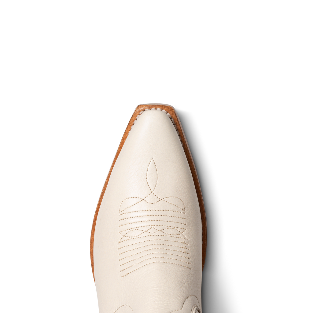 The Annie Wide Calf - Bone Cowhide