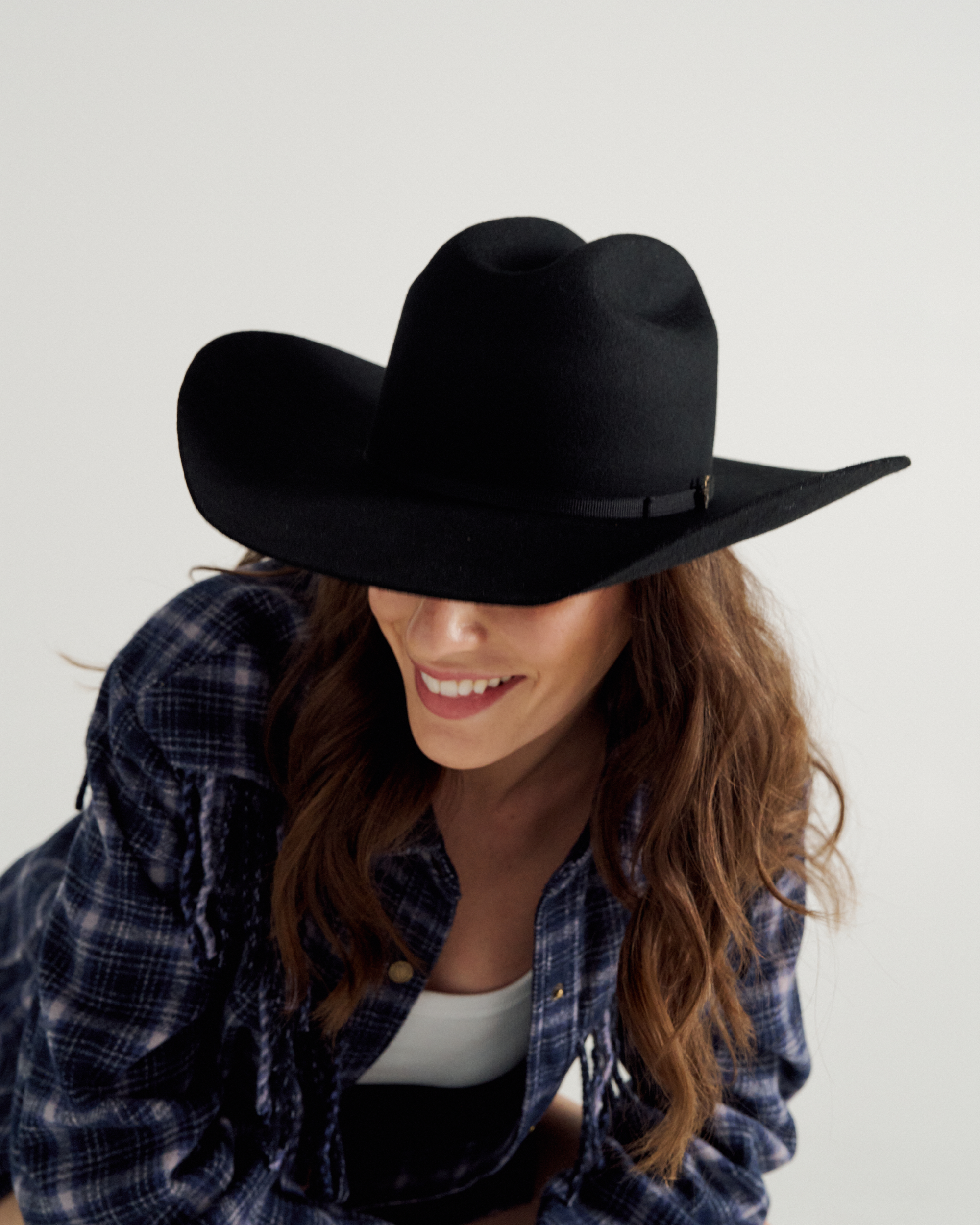 Cattleman Wool Cowboy Hat - Black Wool