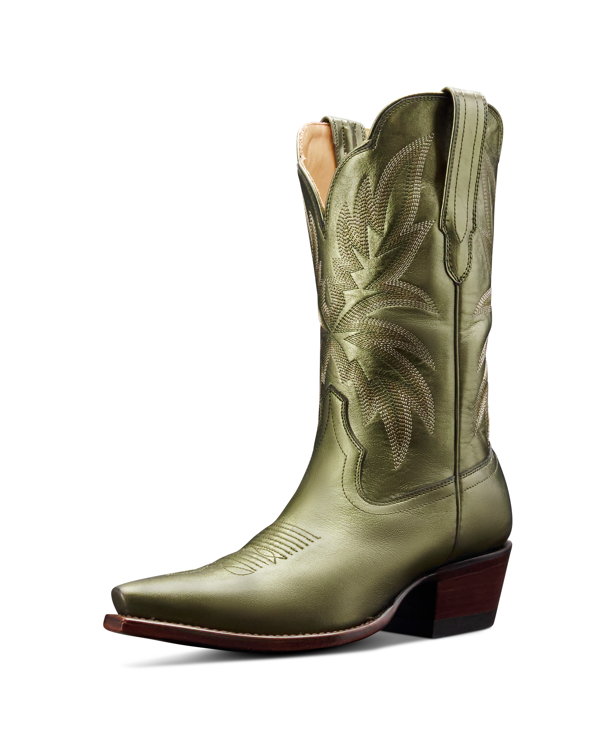 The Sadie - Olive Cowhide