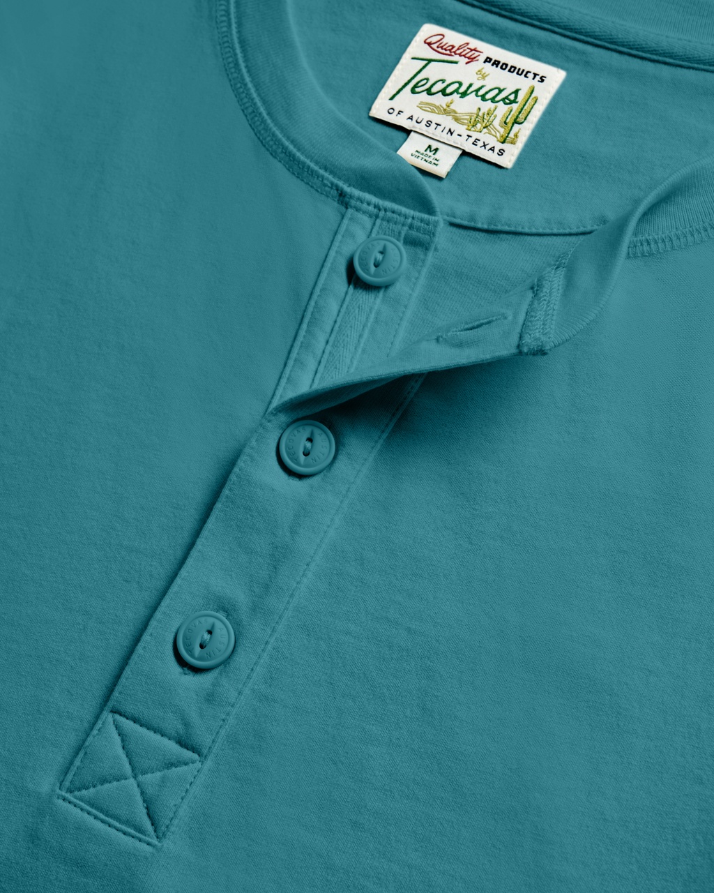 Men's Long Sleeve Henley - Hydro Cotton