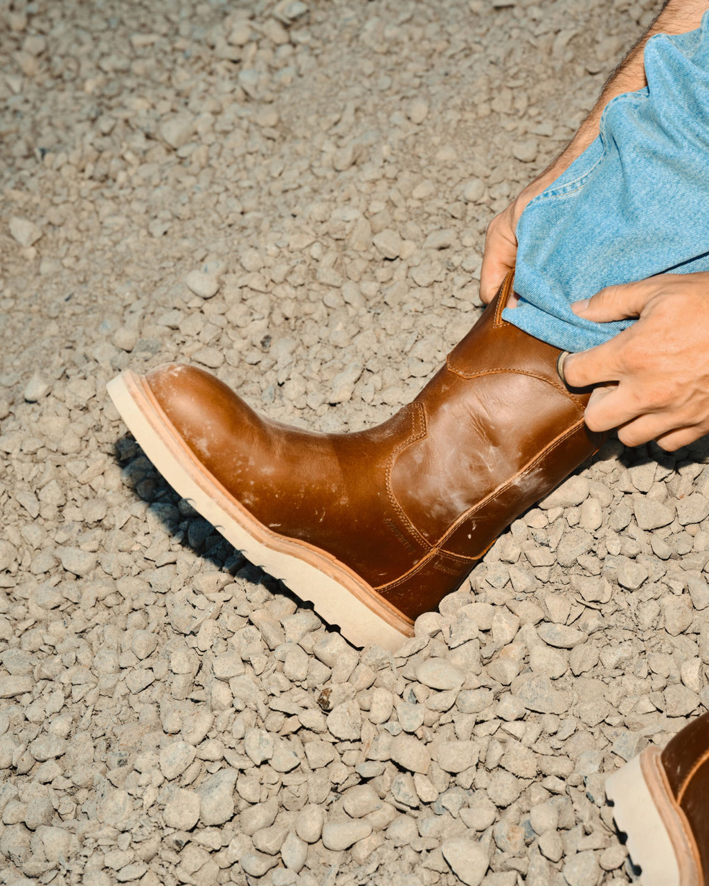 LongHaul Waterproof Roper Composite Toe Work Boot - Saddle Cowhide