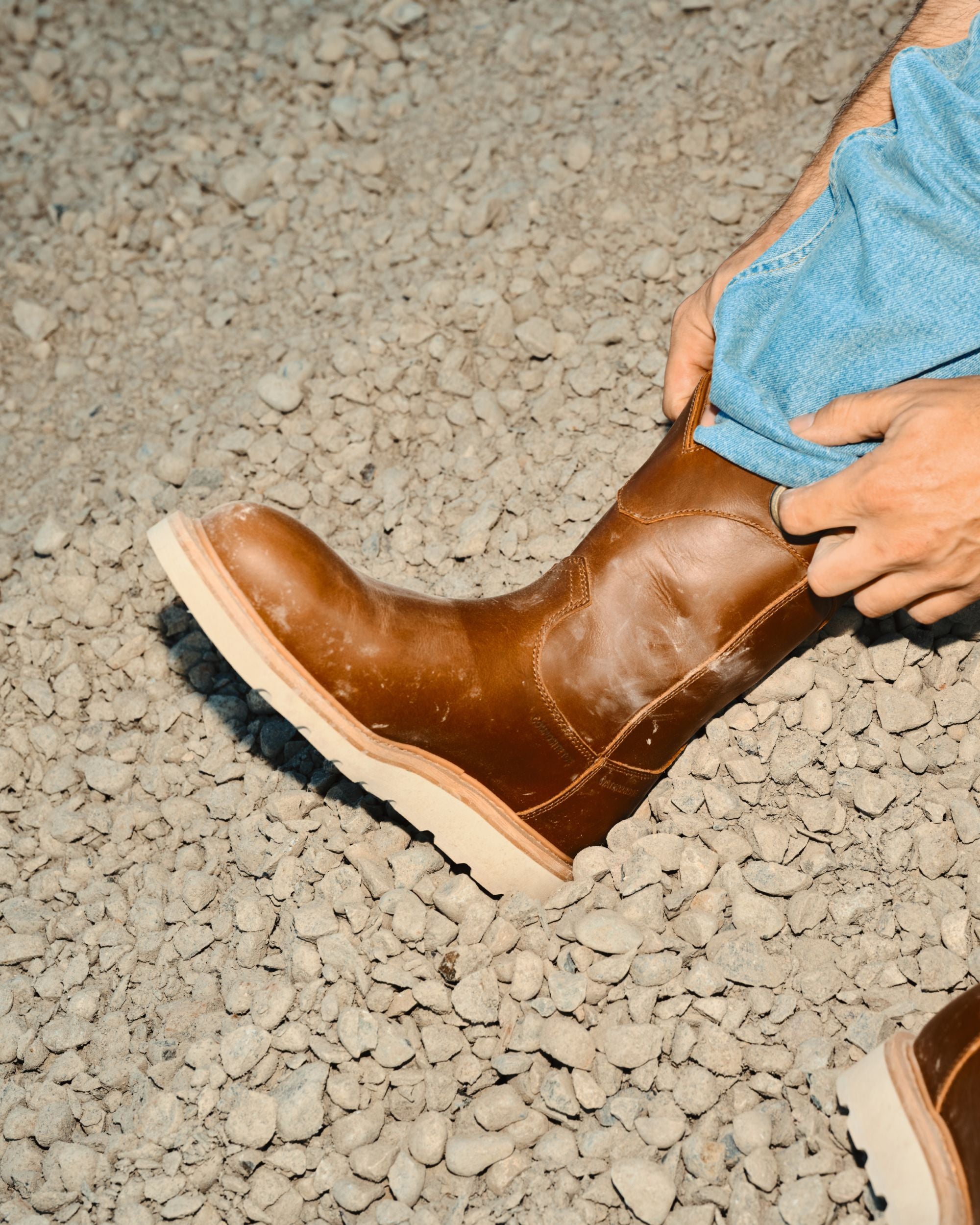 LongHaul Waterproof Roper Composite Toe Work Boot - Saddle Cowhide