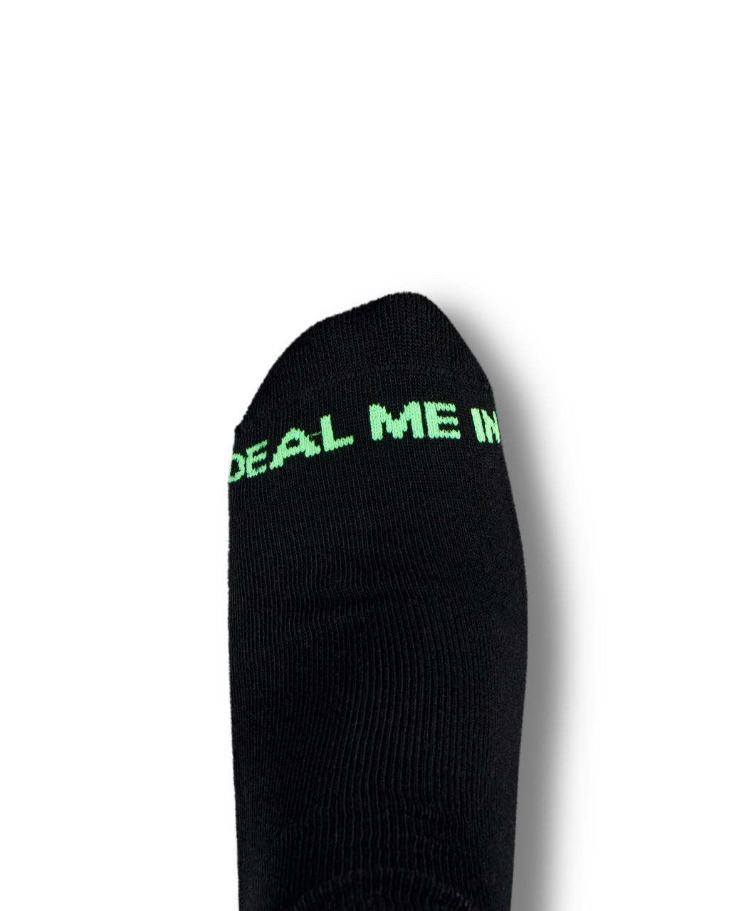Deal Me In Mid Calf Sock (2-Pack) - Black Gamblers Green Polyester Spandex