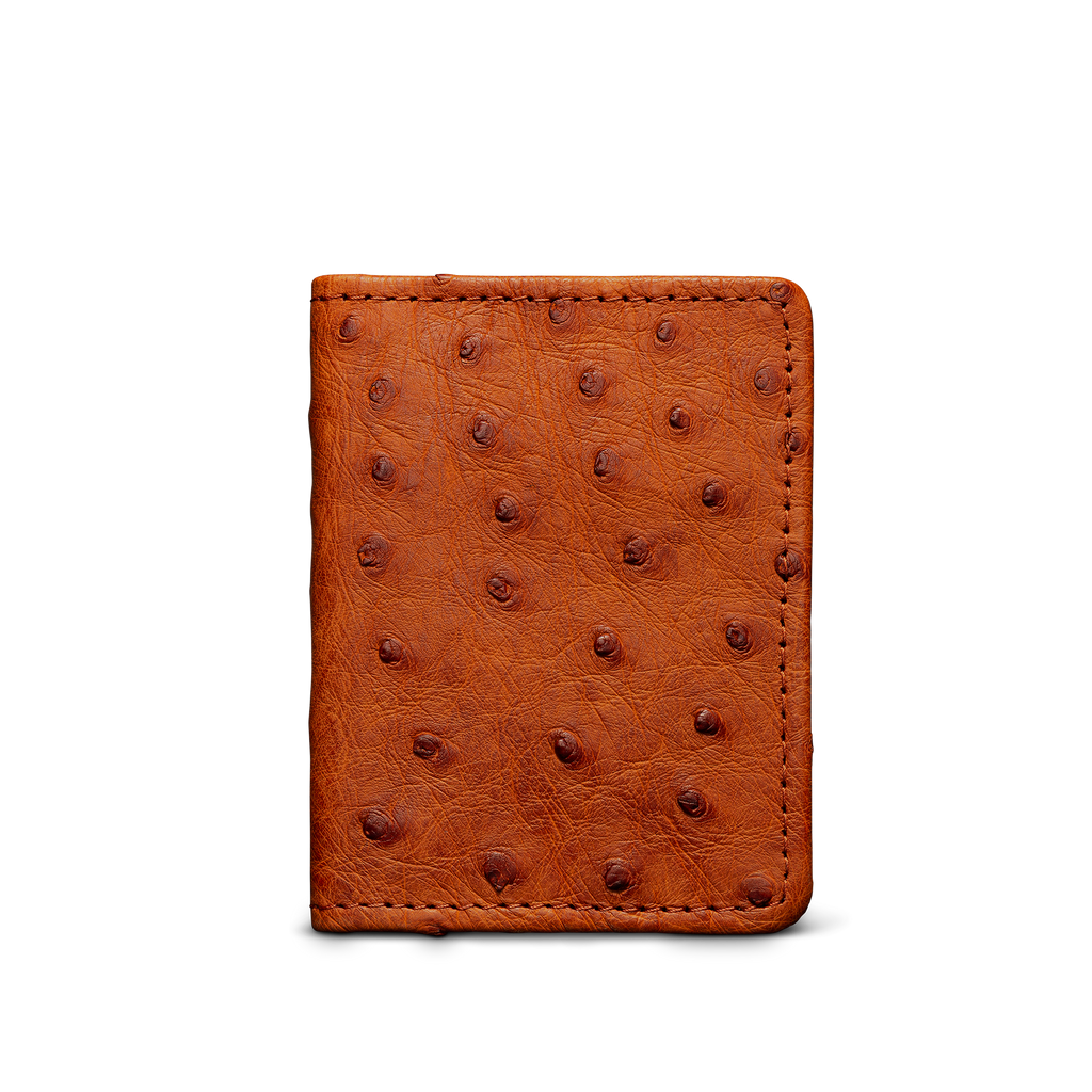 Ostrich Bifold - Pecan Ostrich