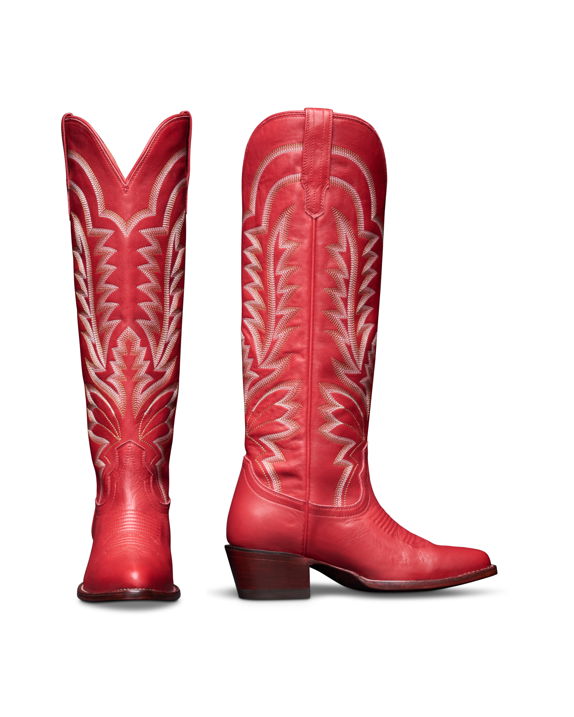 The Abby - Crimson Cowhide