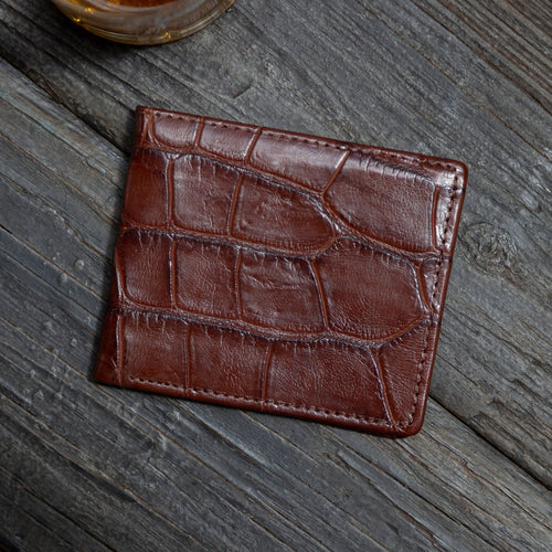 Alligator Billfold - Walnut Alligator