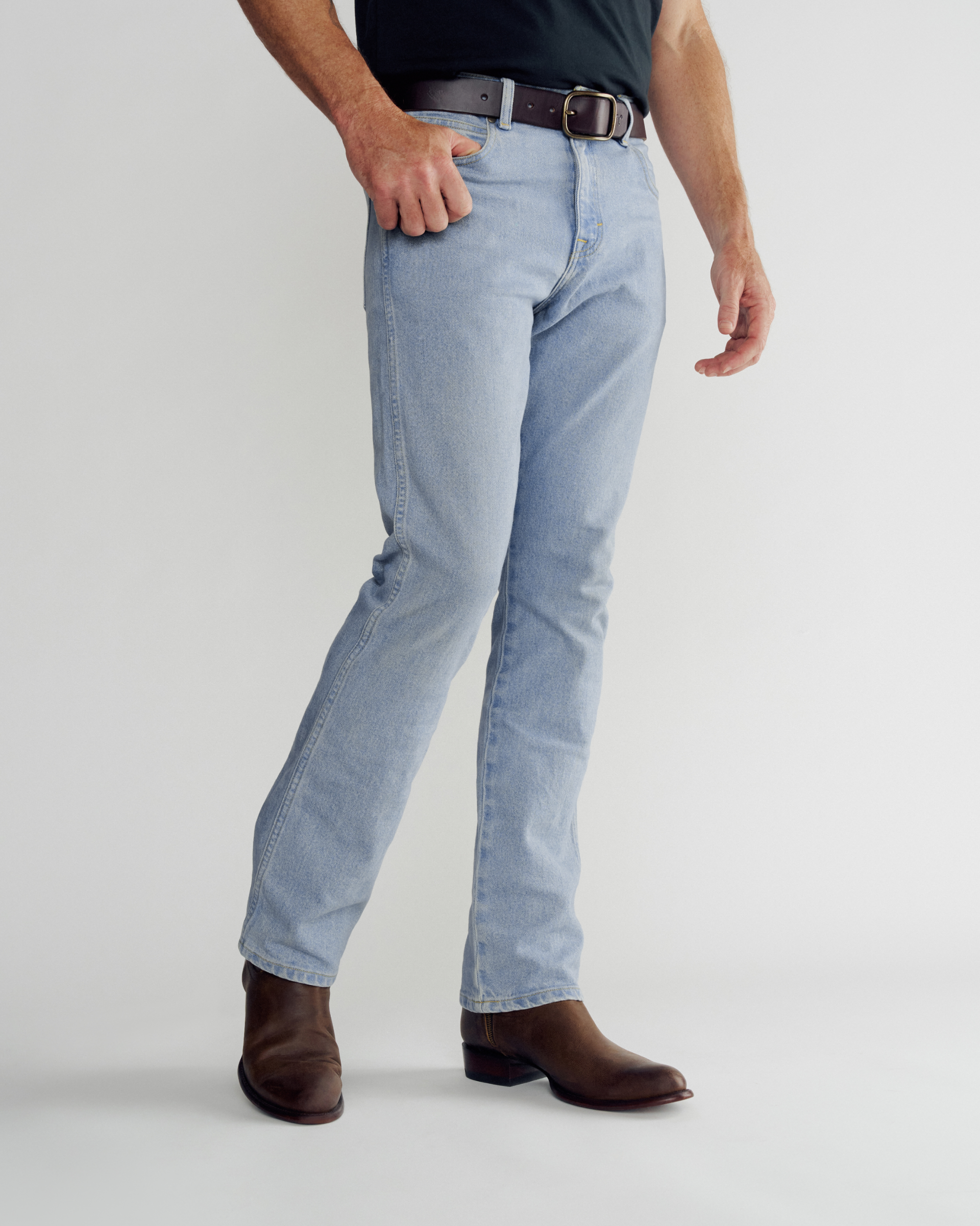 Men's Slim Straight Heritage Denim - Light Blue Heritage Denim
