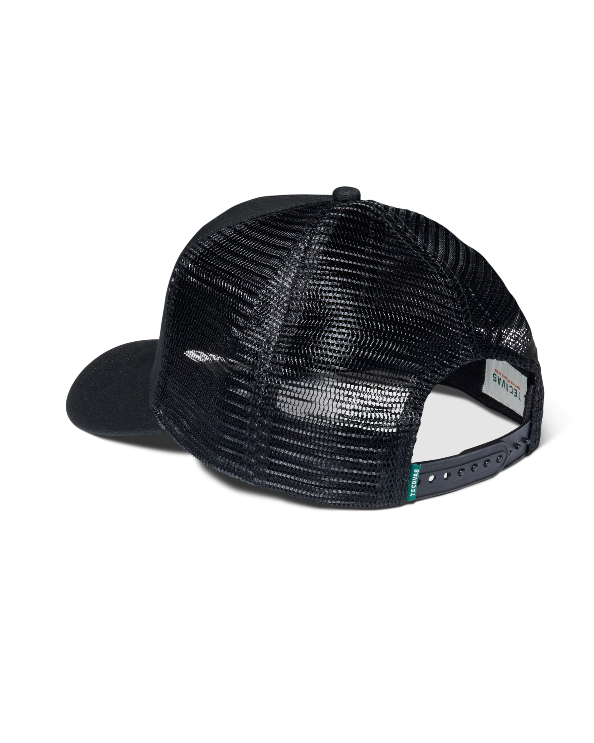 Quality Made Trucker Hat - Black Gamblers Green Cotton Polyester