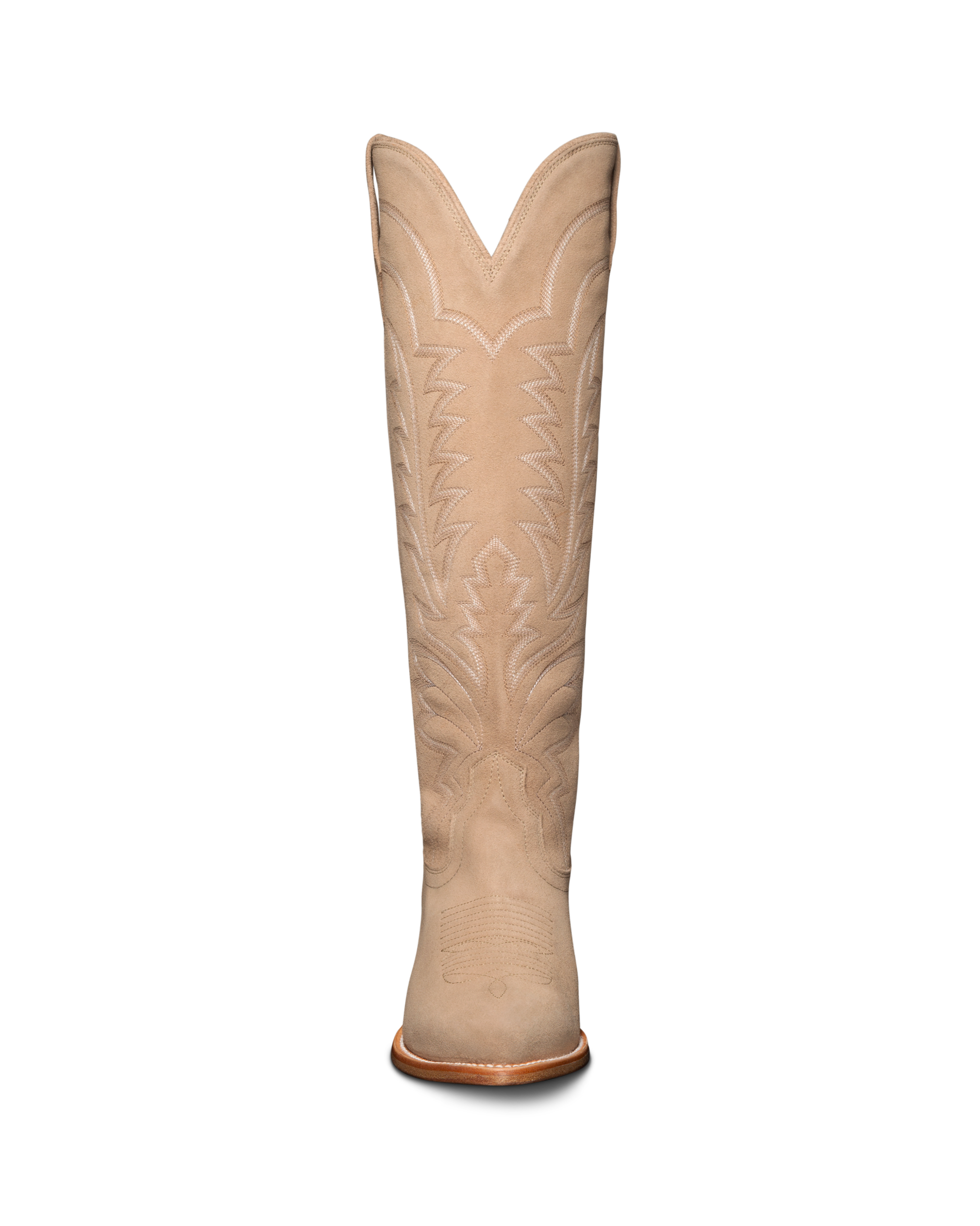The Abby Wide Calf - Driftwood Suede