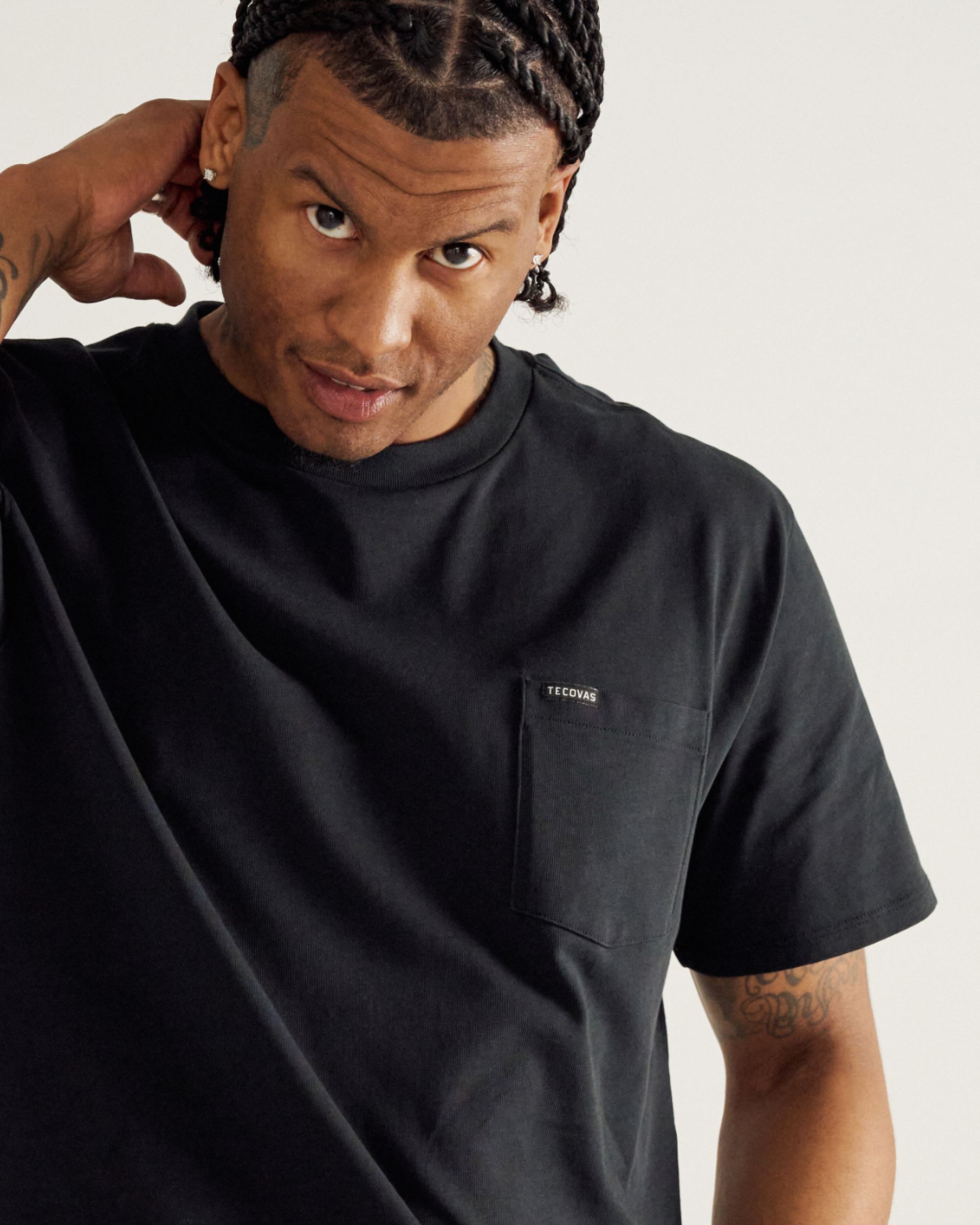 Men's Standard Issue Pocket Tee - Black Cotton