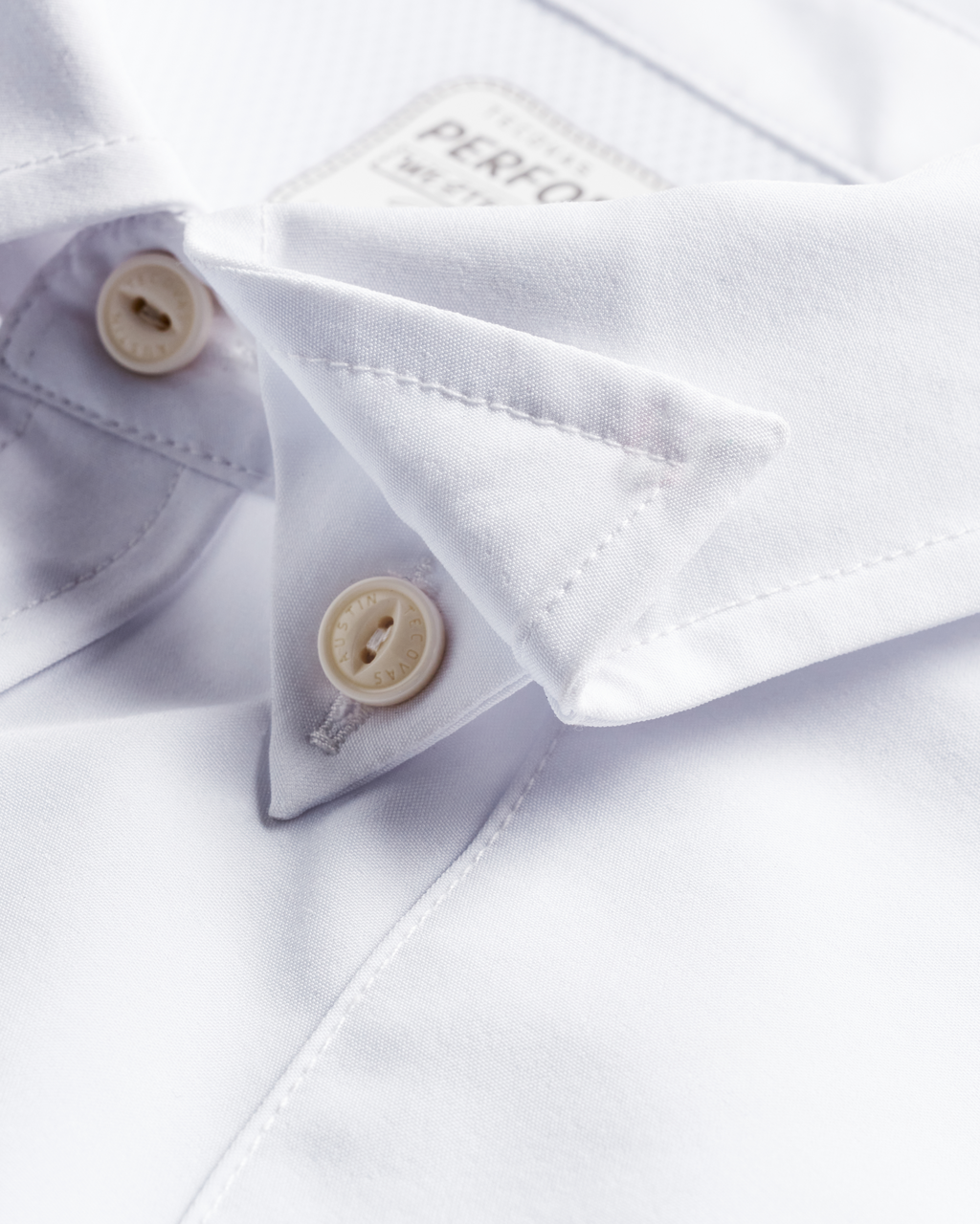 Men's Performance Long Sleeve Western Pearl Snap - White Performance