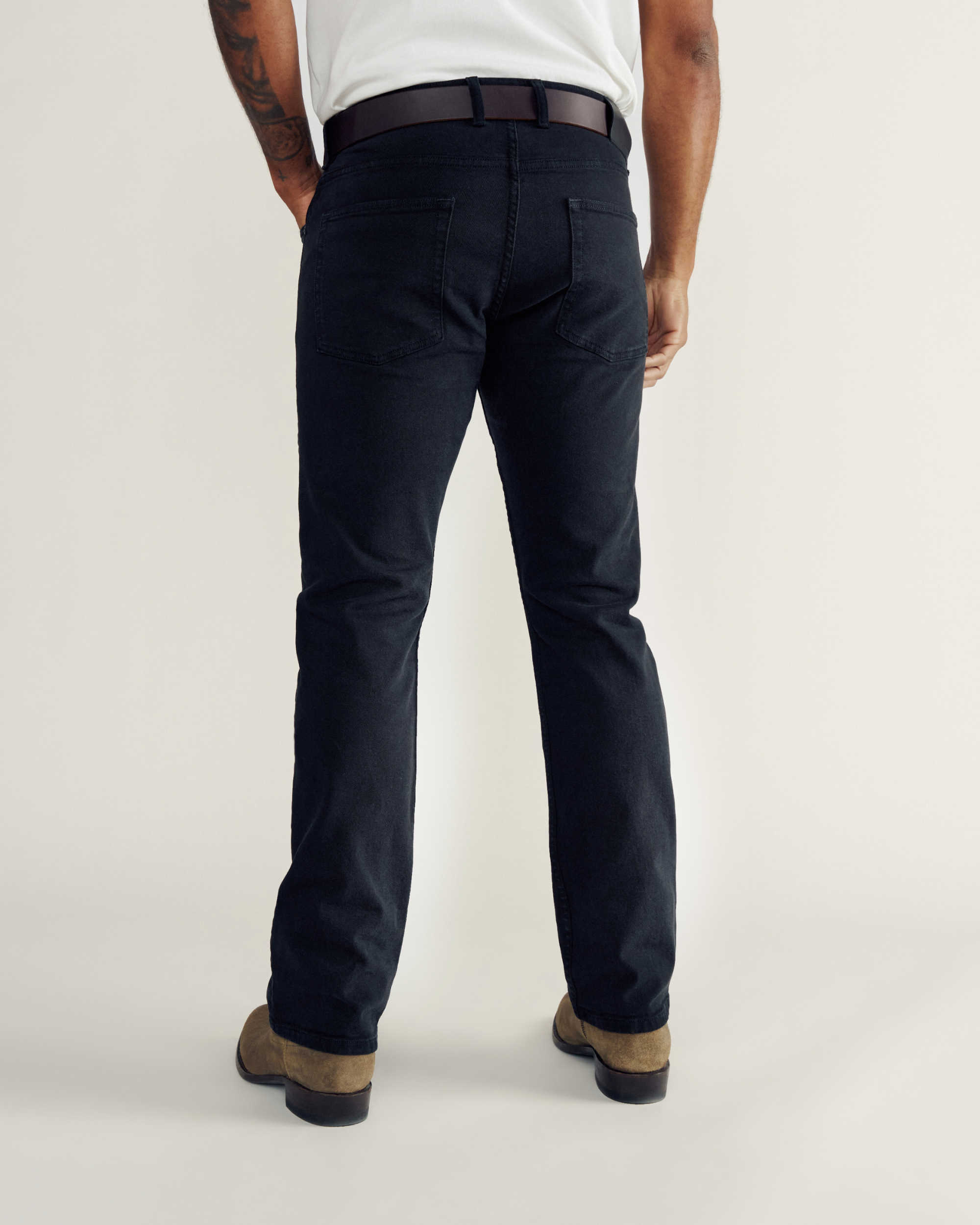 Men's Slim Straight Stretch Twill - Black Stretch Twill