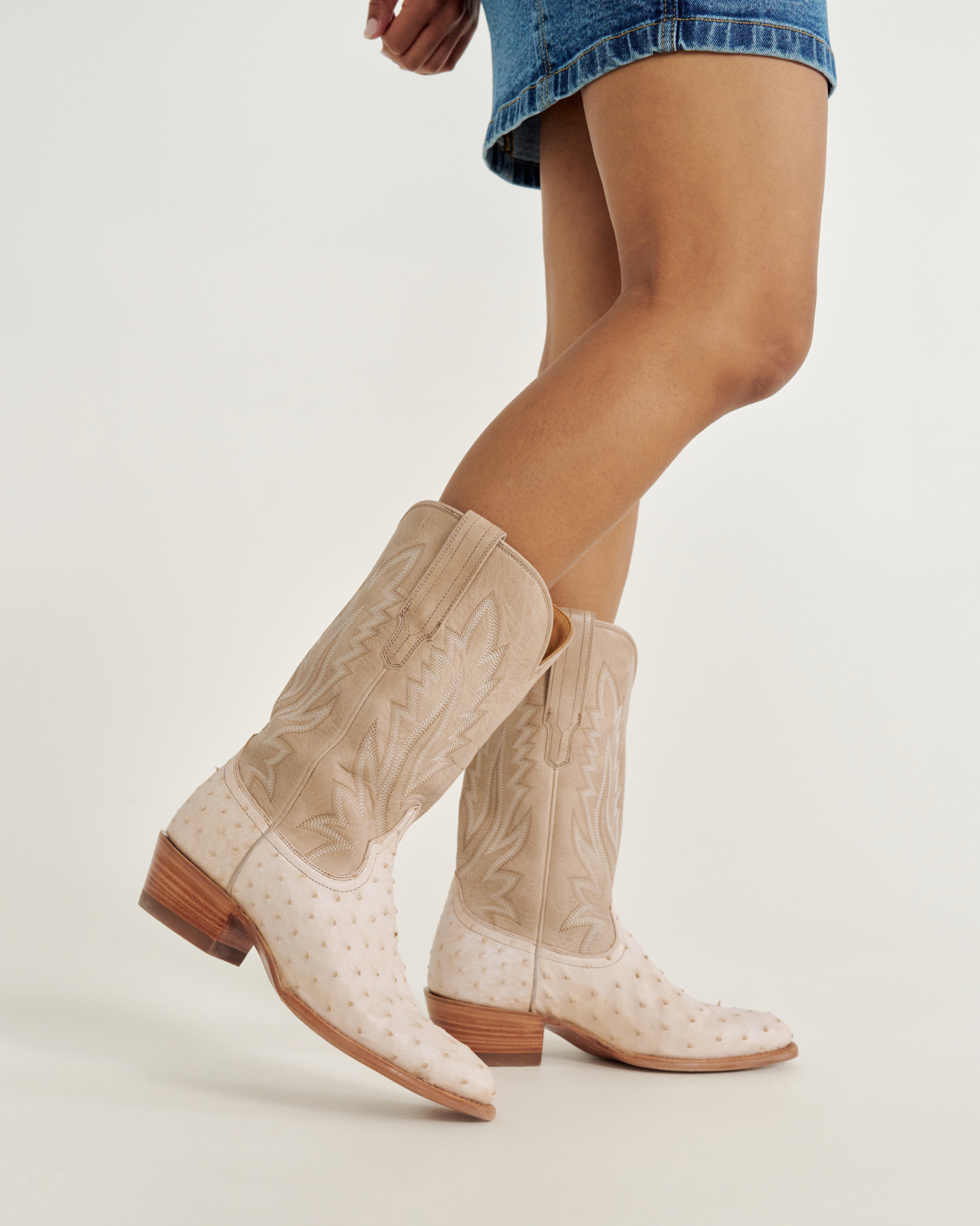 The Jamie - Pearl Ostrich