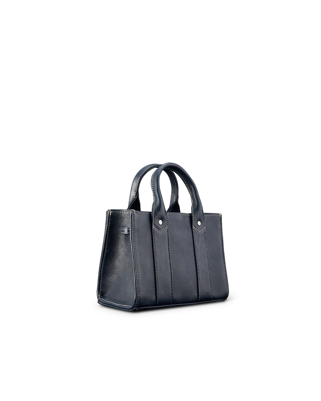 Mini Satchel - Navy Cowhide