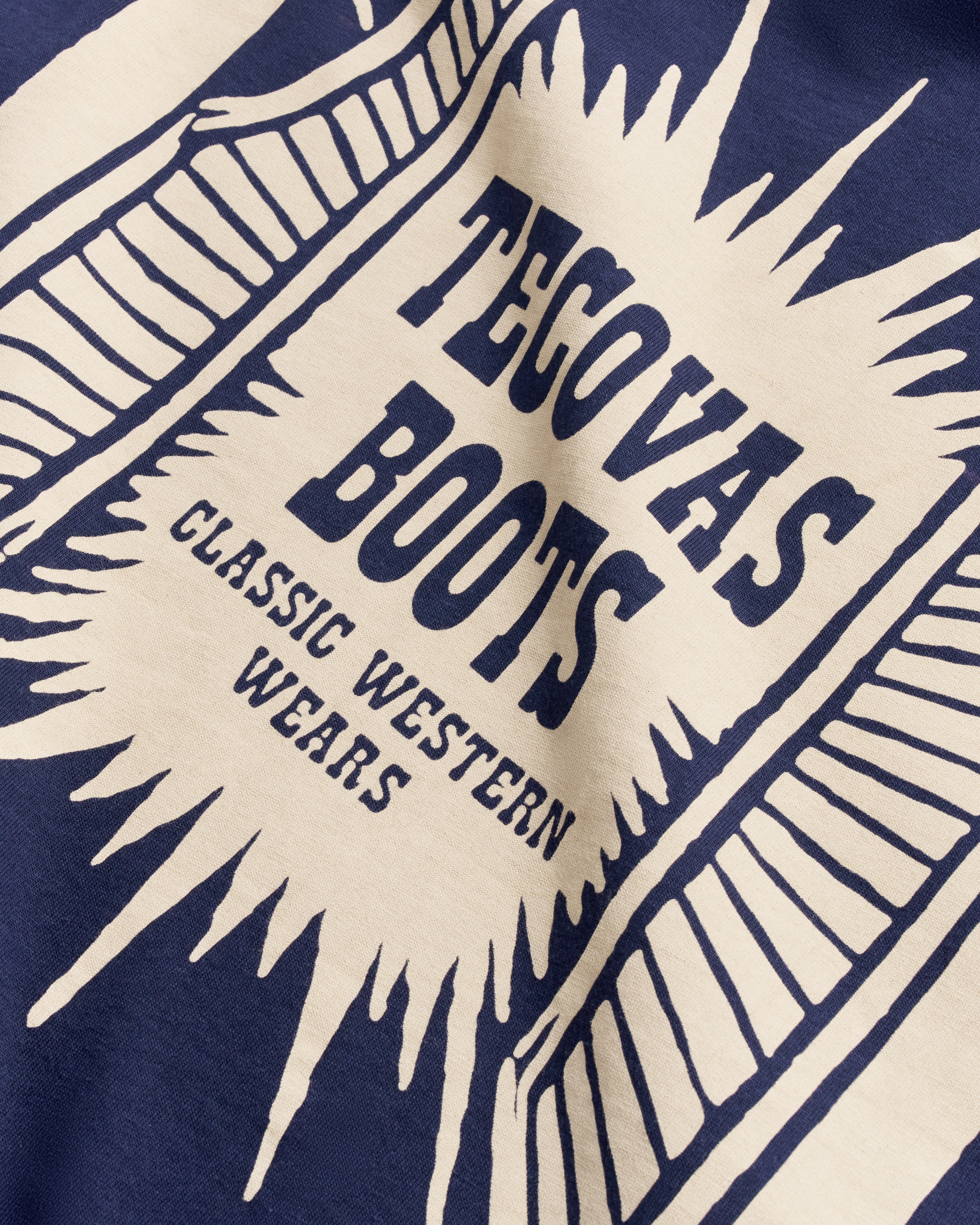 Men's Saloon Door Tee - Navy Bone Pima Cotton