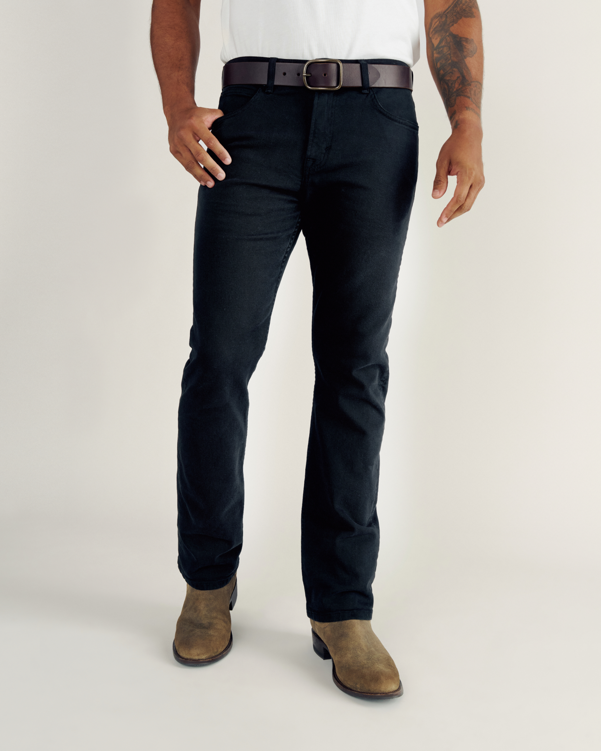Men's Slim Straight Stretch Twill - Black Stretch Twill
