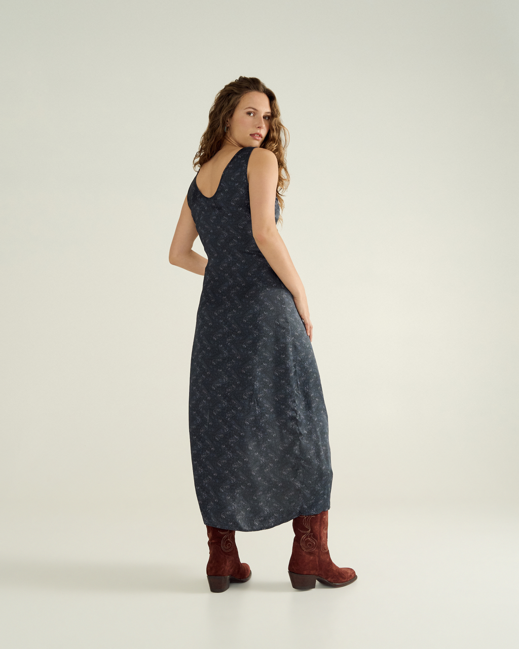 Women's Embroidered Slip Dress - Eclipse Viscose