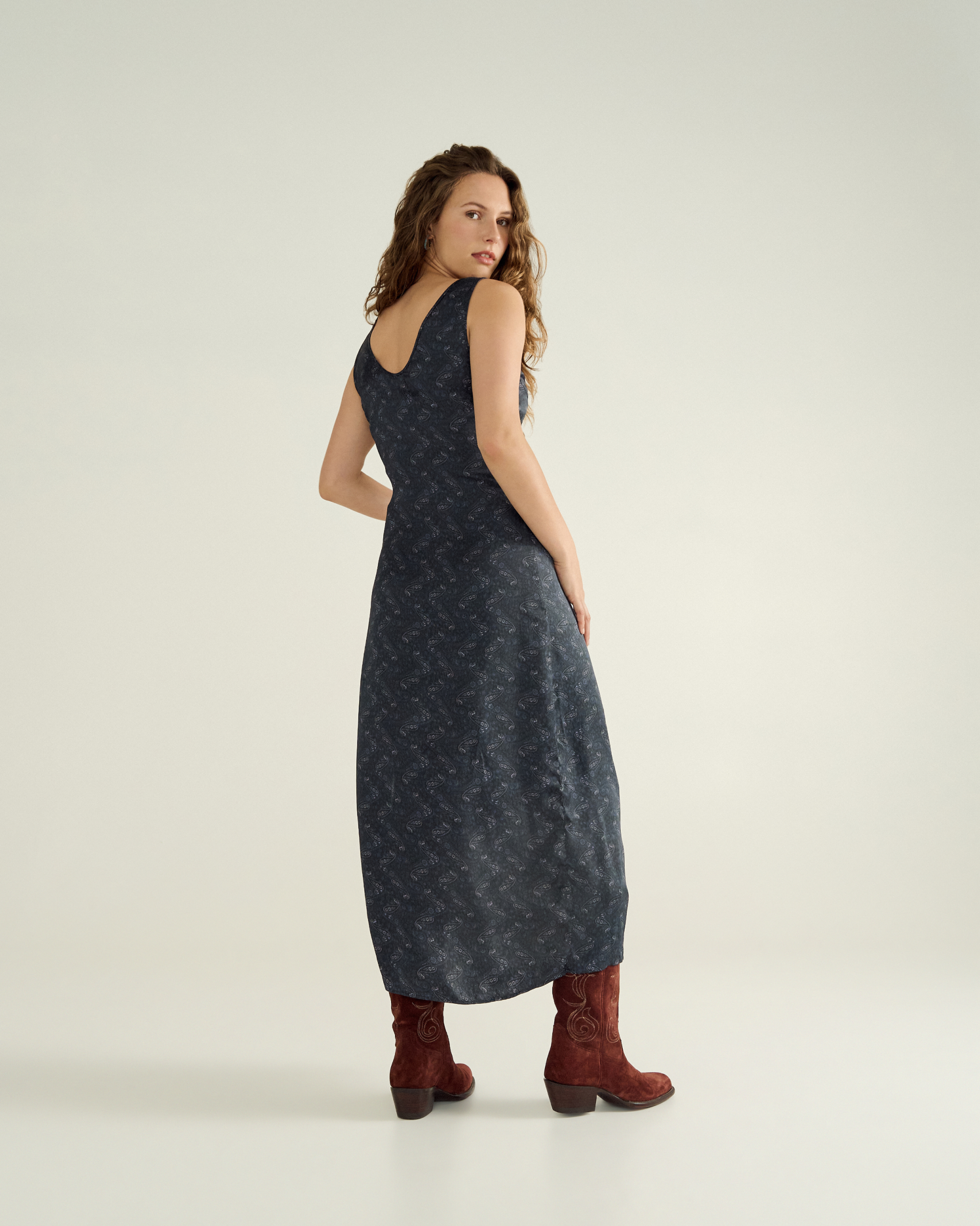 Women's Embroidered Slip Dress - Eclipse Viscose