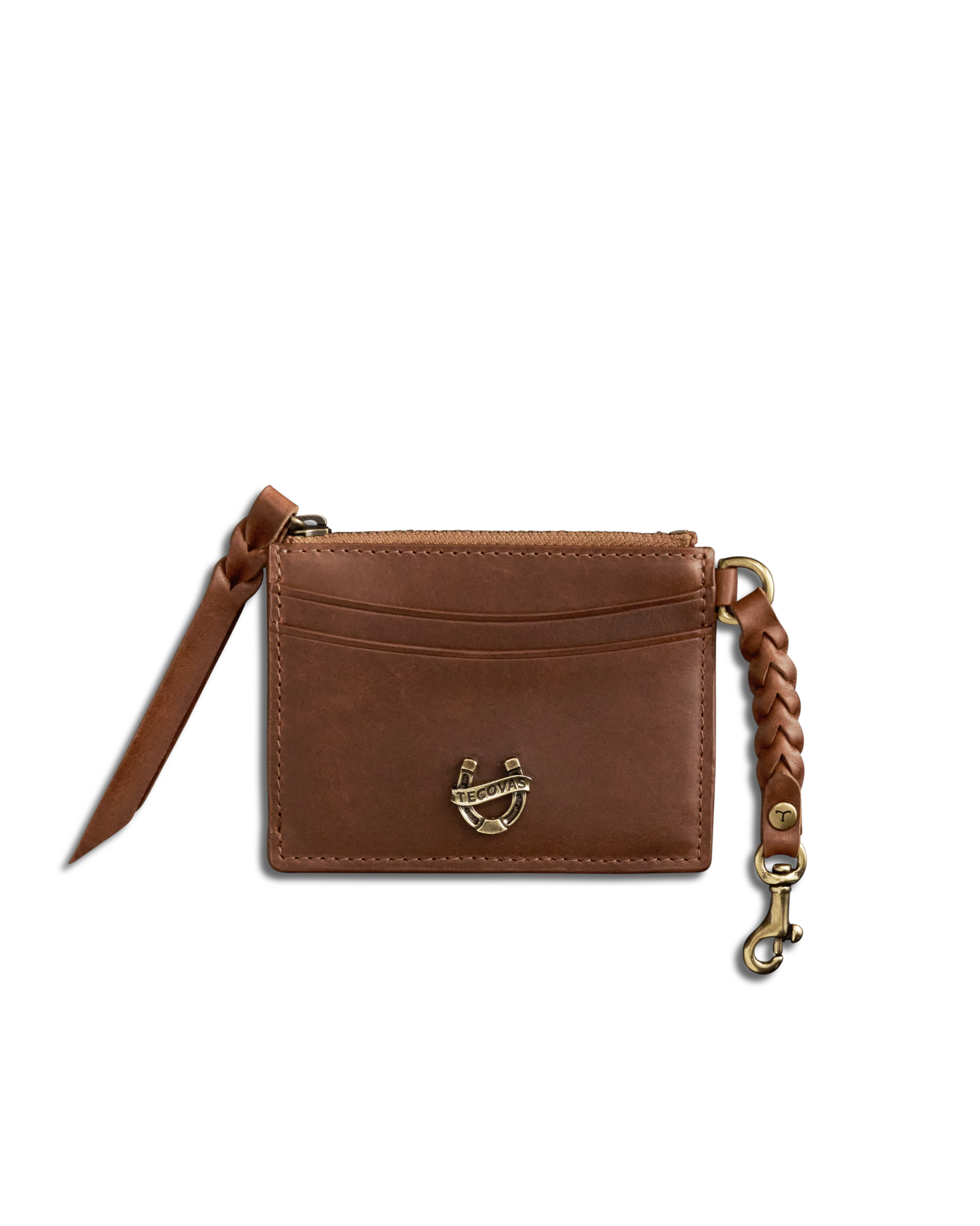 Women's Keychain Card Case - Saddle Cowhide