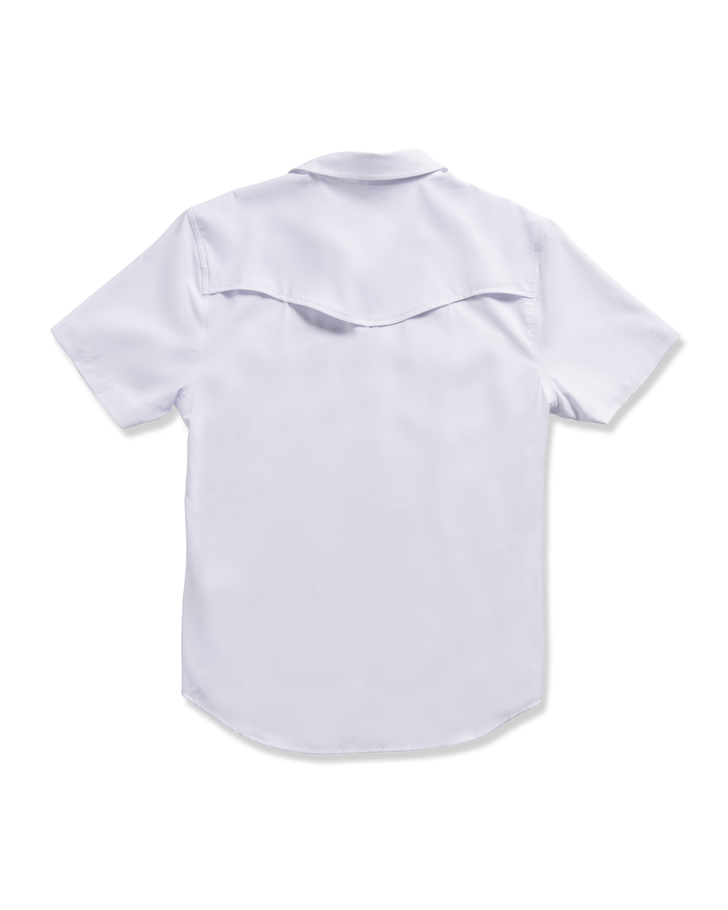 Men's Performance Short Sleeve Western Pearl Snap - Classic Fit - White Performance