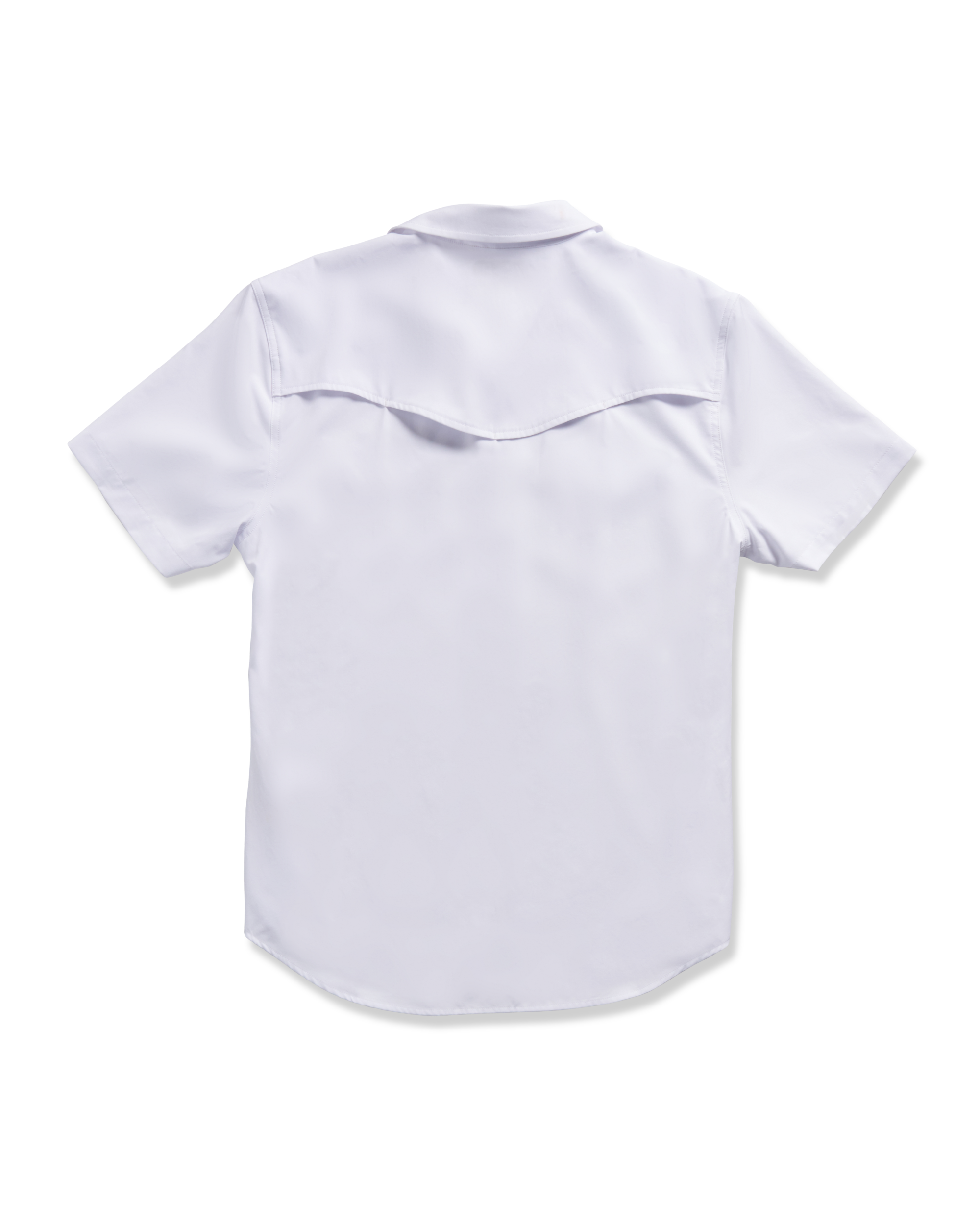 Men's Performance Short Sleeve Western Pearl Snap - Classic Fit - White Performance