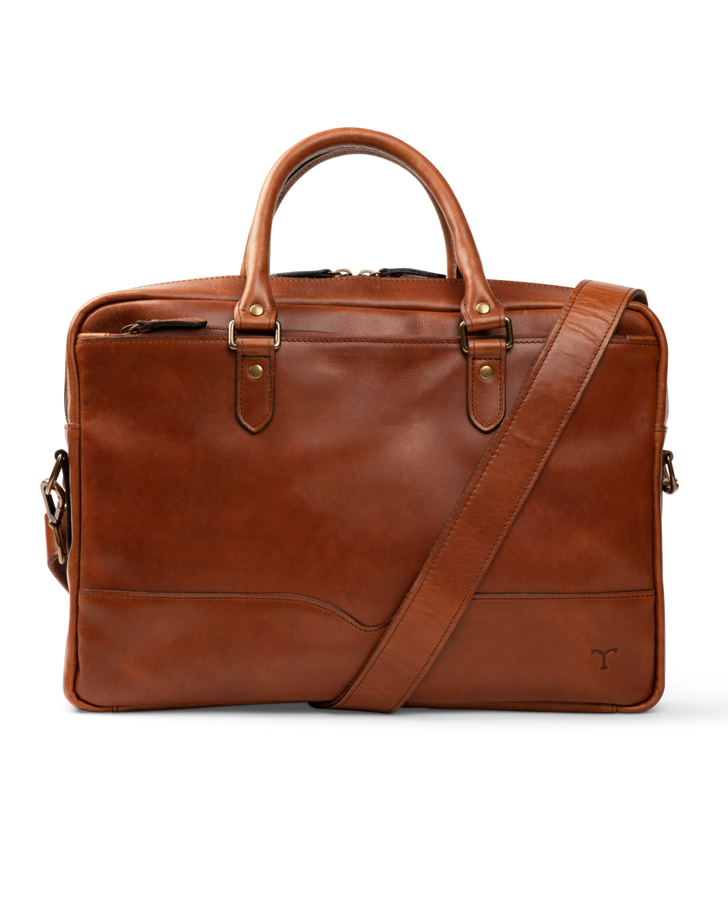 Bartlett Slim Briefcase - Cognac Cowhide