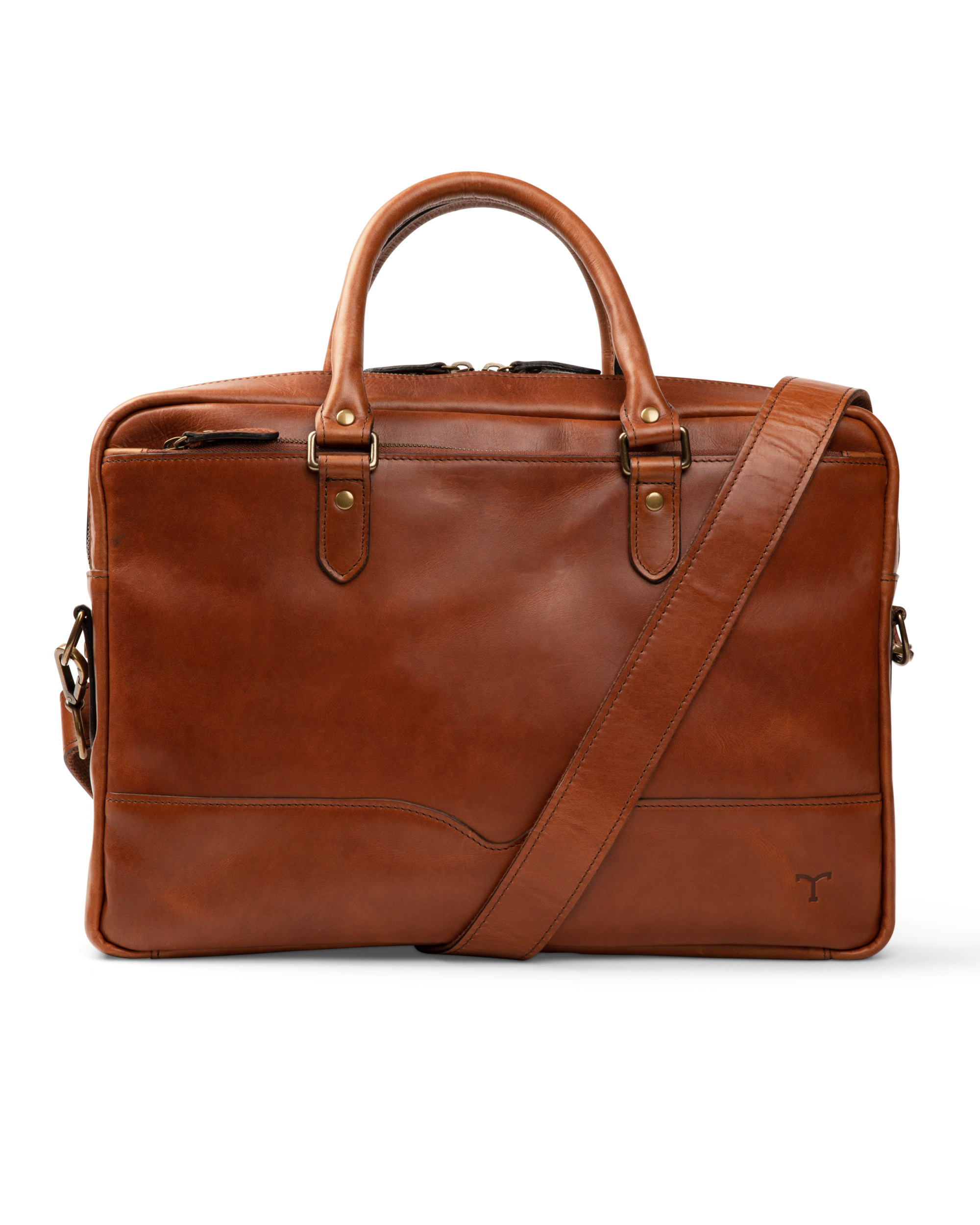 Bartlett Slim Briefcase - Cognac Cowhide