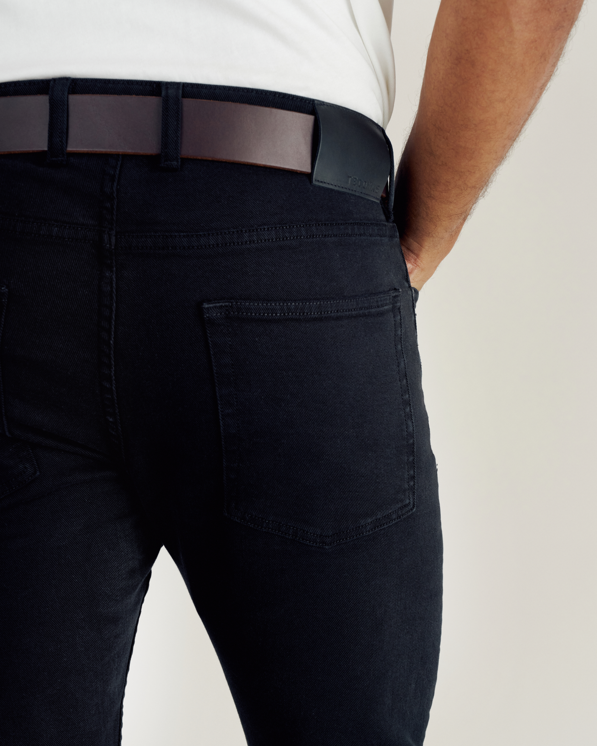 Men's Slim Straight Stretch Twill - Black Stretch Twill