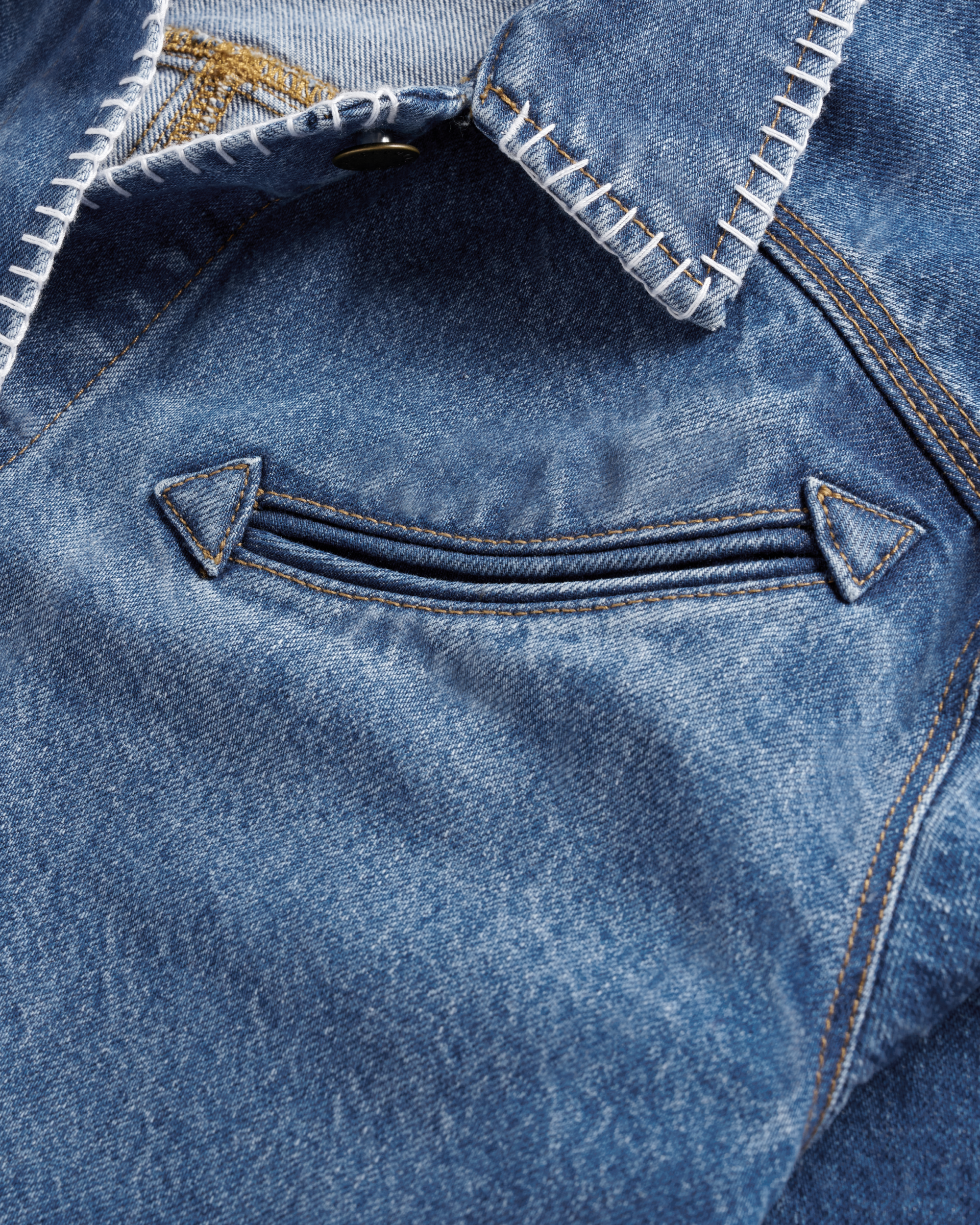 Women's Denim Chore Jacket - Medium Wash Denim
