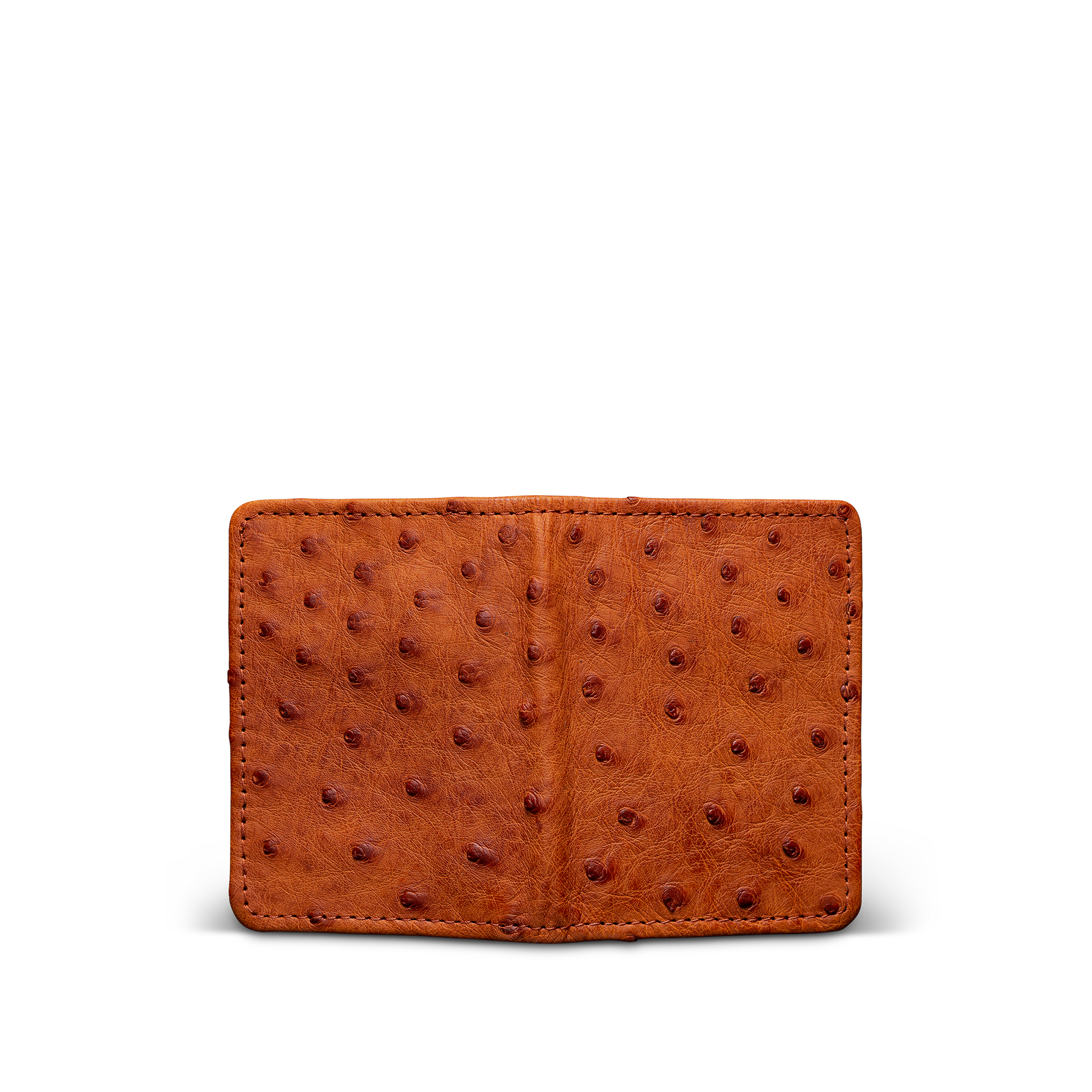 Ostrich Bifold - Pecan Ostrich