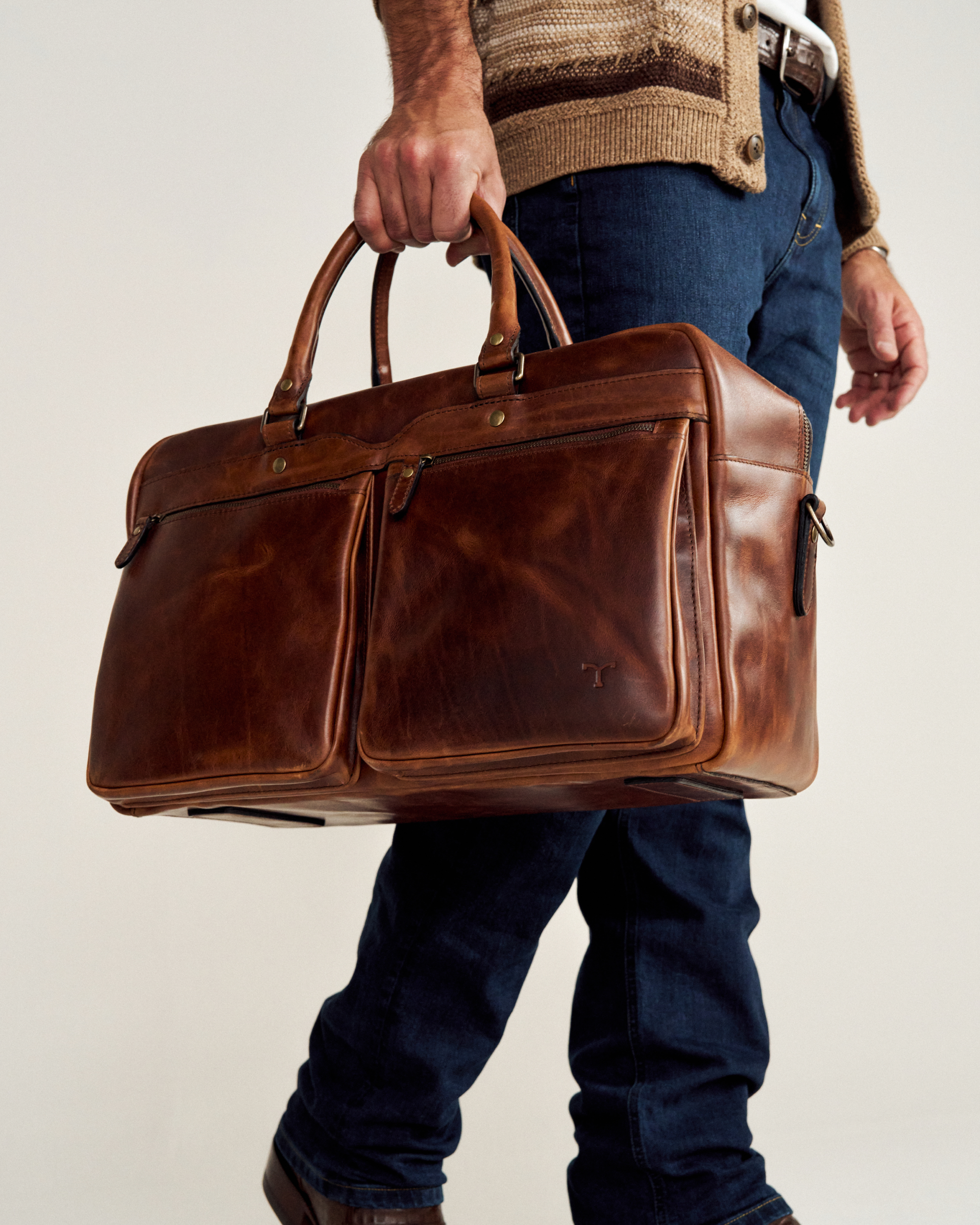 Bartlett Carrier Duffle - Cognac Cowhide