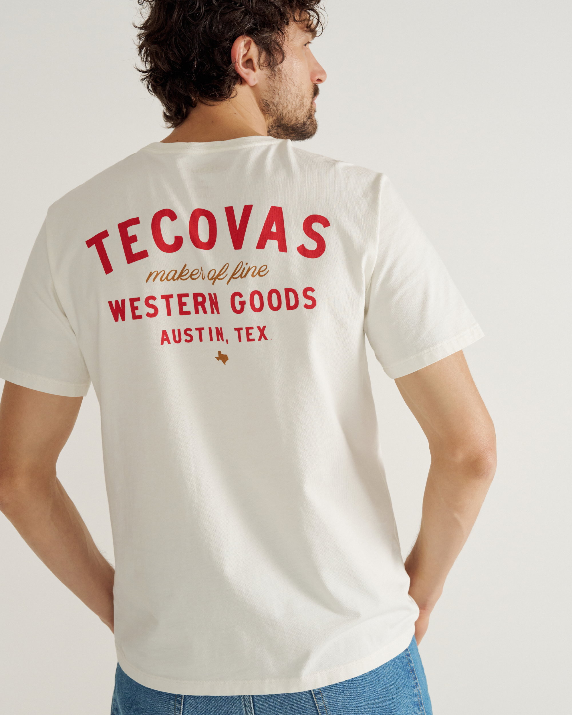 Men's Fine Makers Pocket Tee - Bone Red Supima Cotton