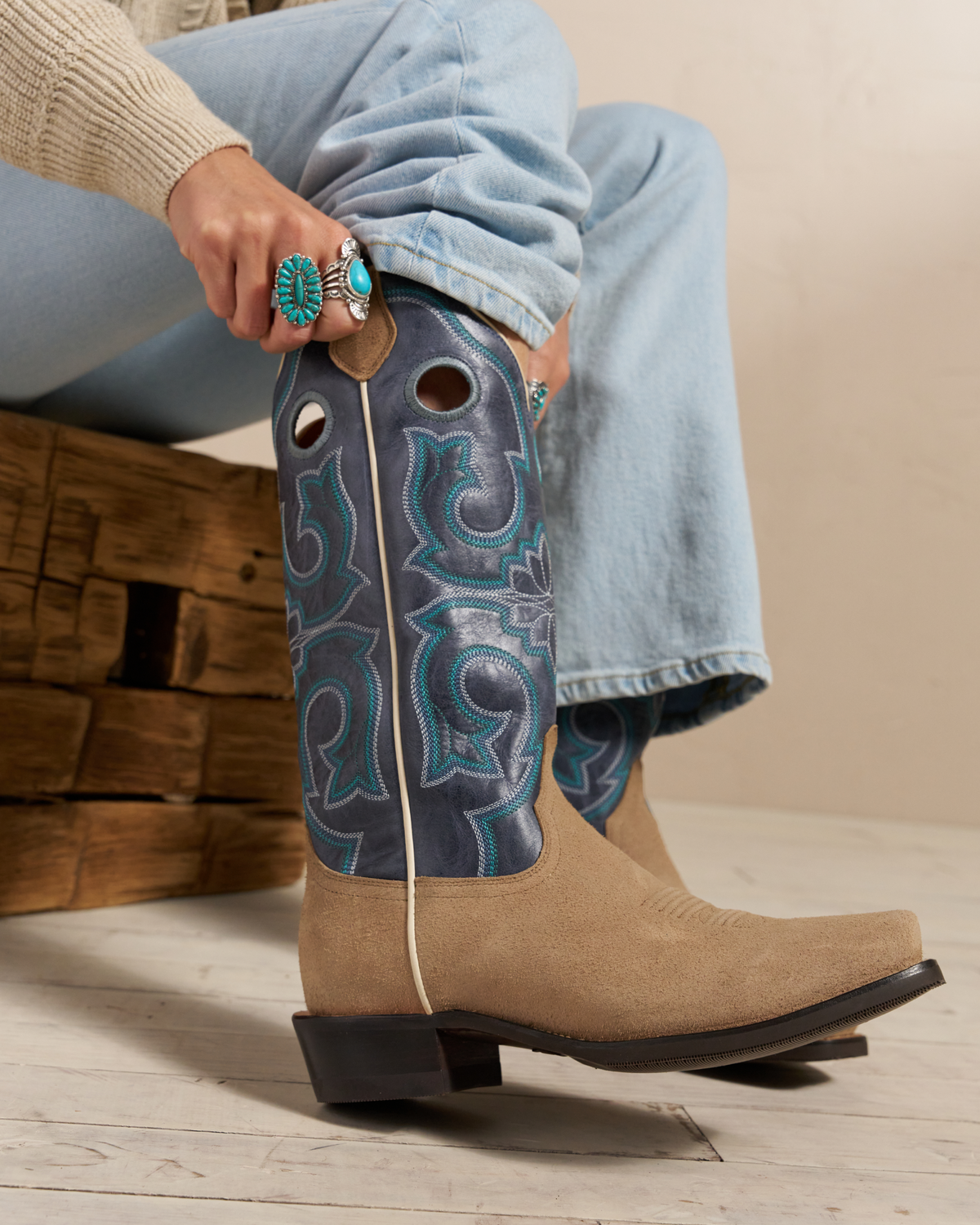 The Marion - Driftwood Indigo Roughout