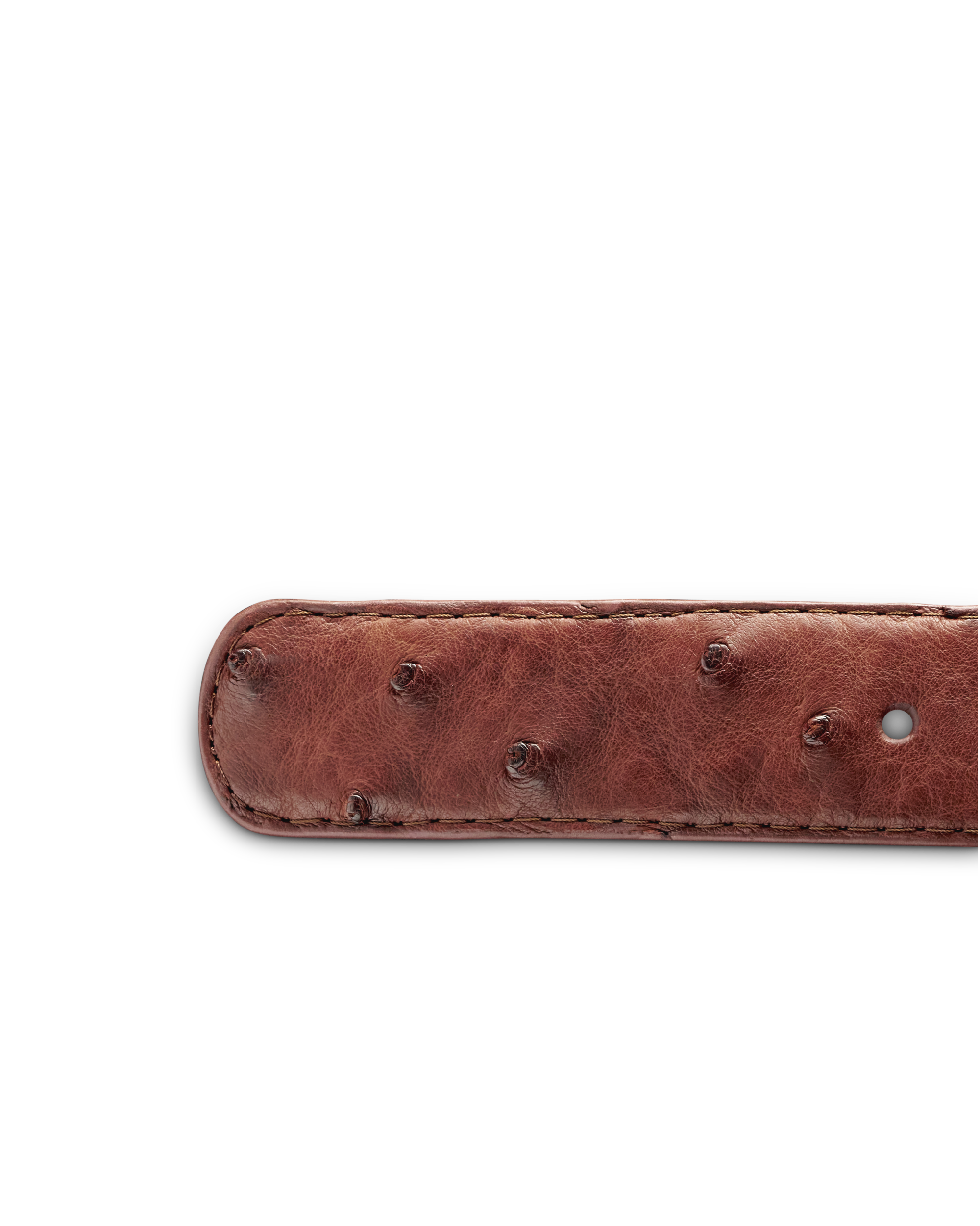 Men's Ostrich Belt - Hazelnut Ostrich