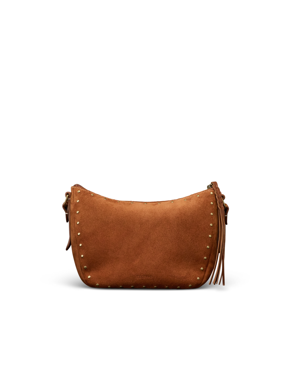 Slouchy Shoulder Bag - Saddle Suede