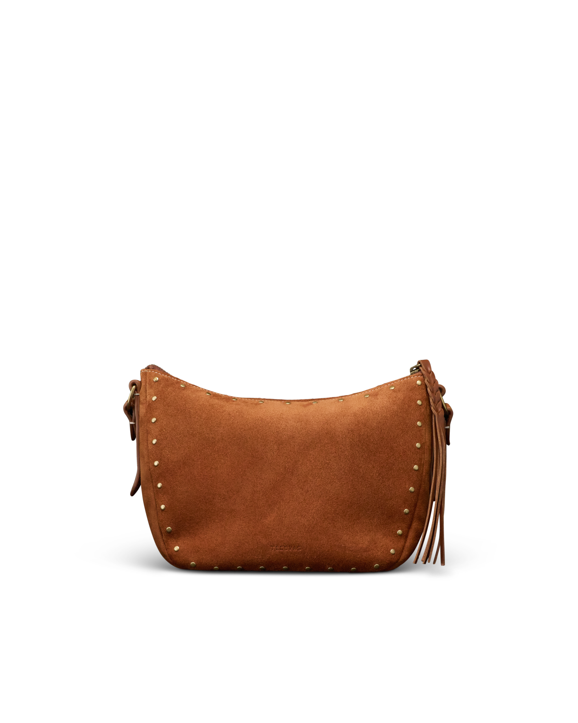 Slouchy Shoulder Bag - Saddle Suede