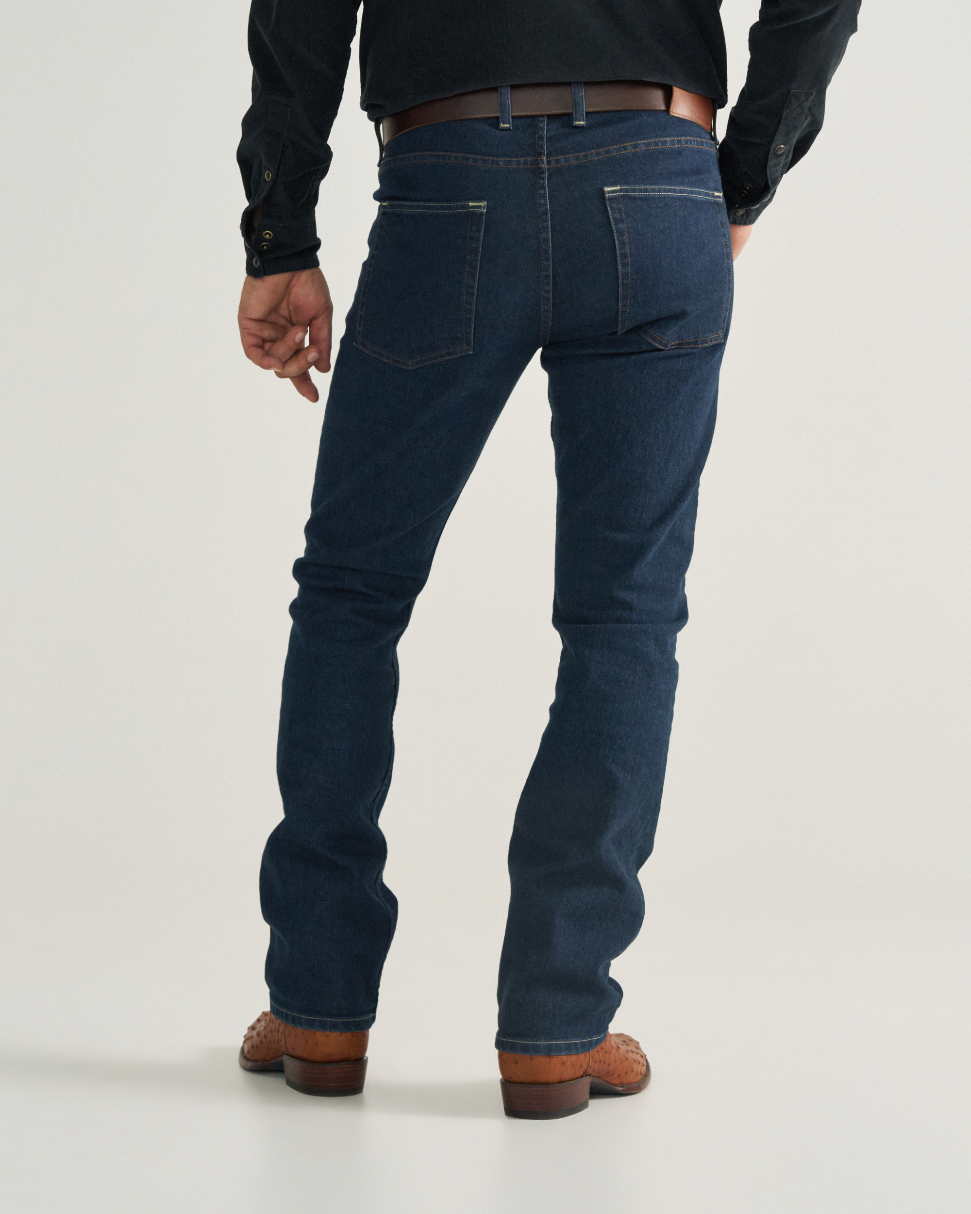 Men's Slim Straight Stretch Denim - Dark Indigo Stretch Denim