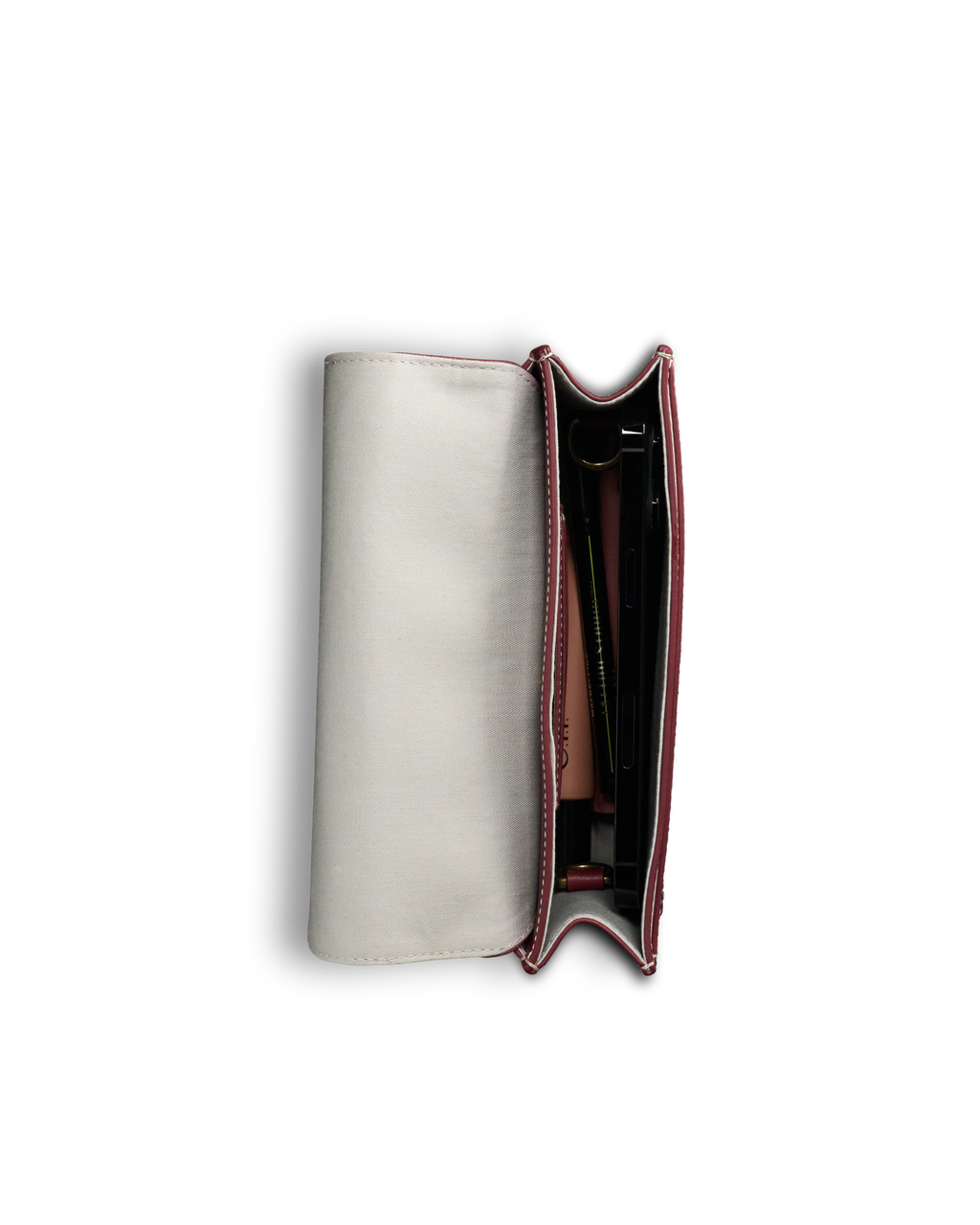 Concho Chain Crossbody - Cabernet Cowhide