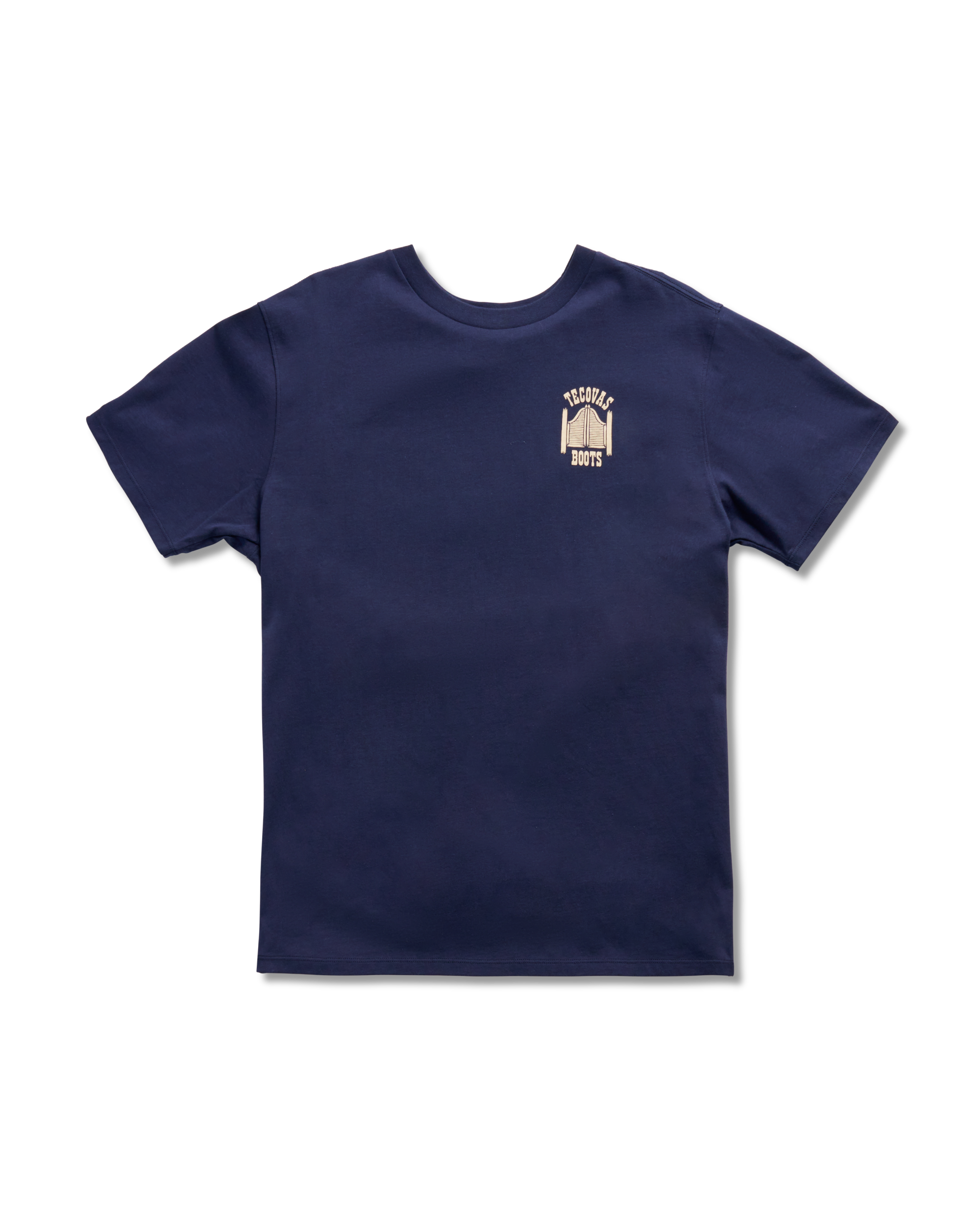 Men's Saloon Door Tee - Navy Bone Pima Cotton