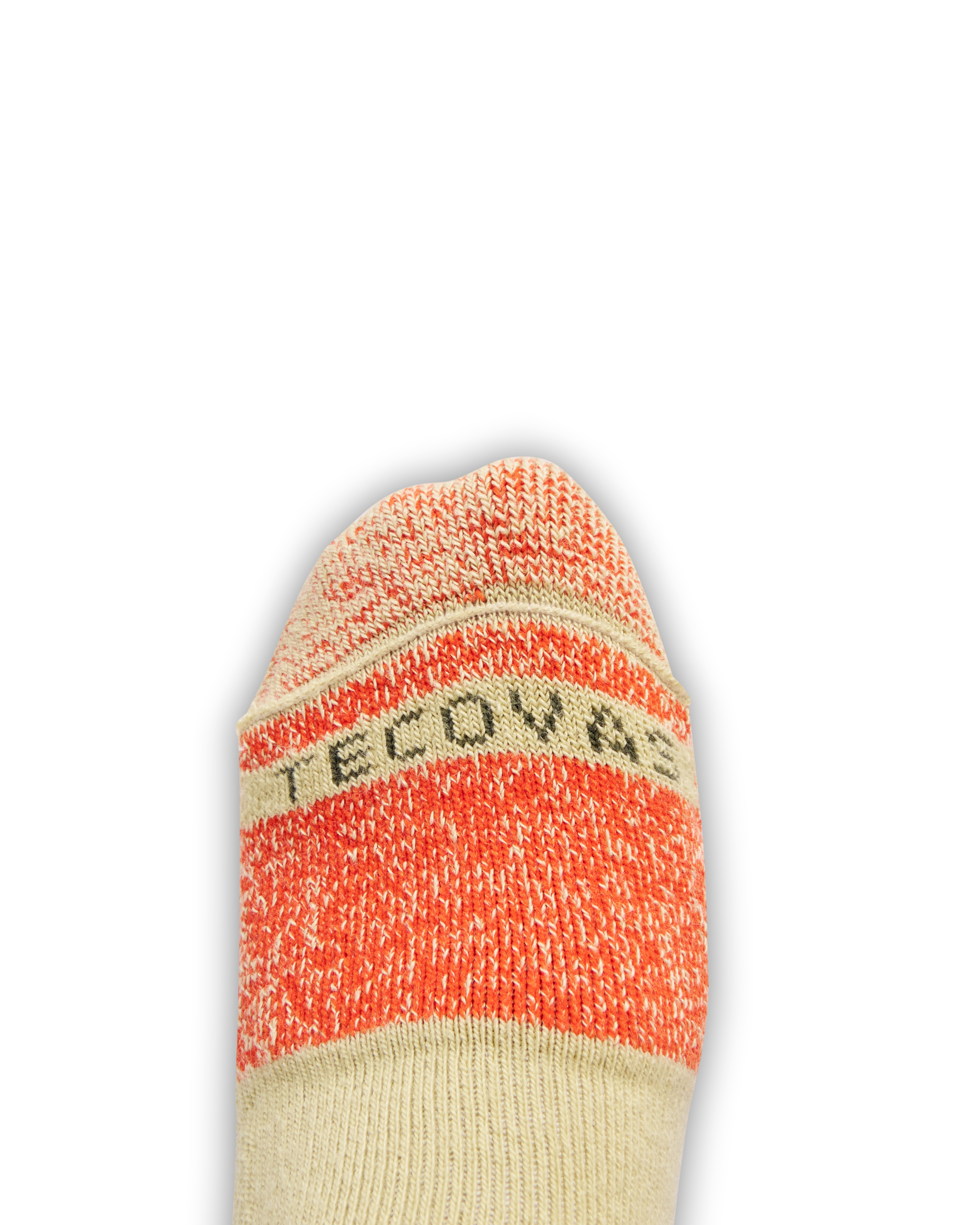 Work Socks (2-Pack) - Olive Orange Tan Polyester Spandex