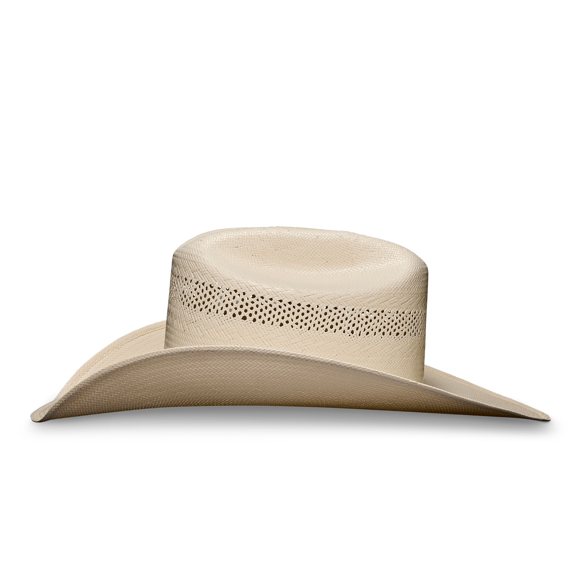 Cattleman Straw Cowboy Hat - Natural Straw
