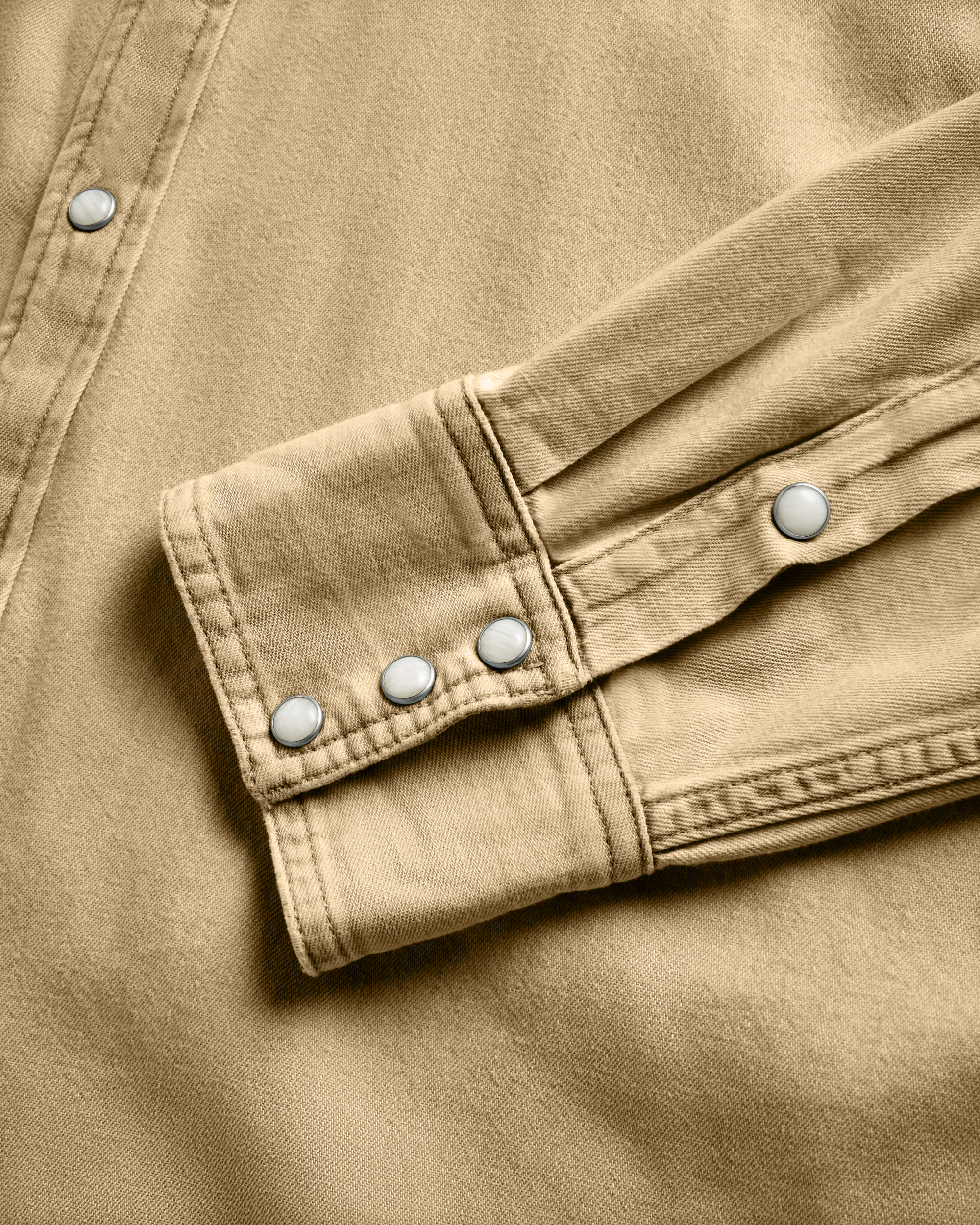 Men's Denim Long Sleeve Pearl Snap - Coriander Denim