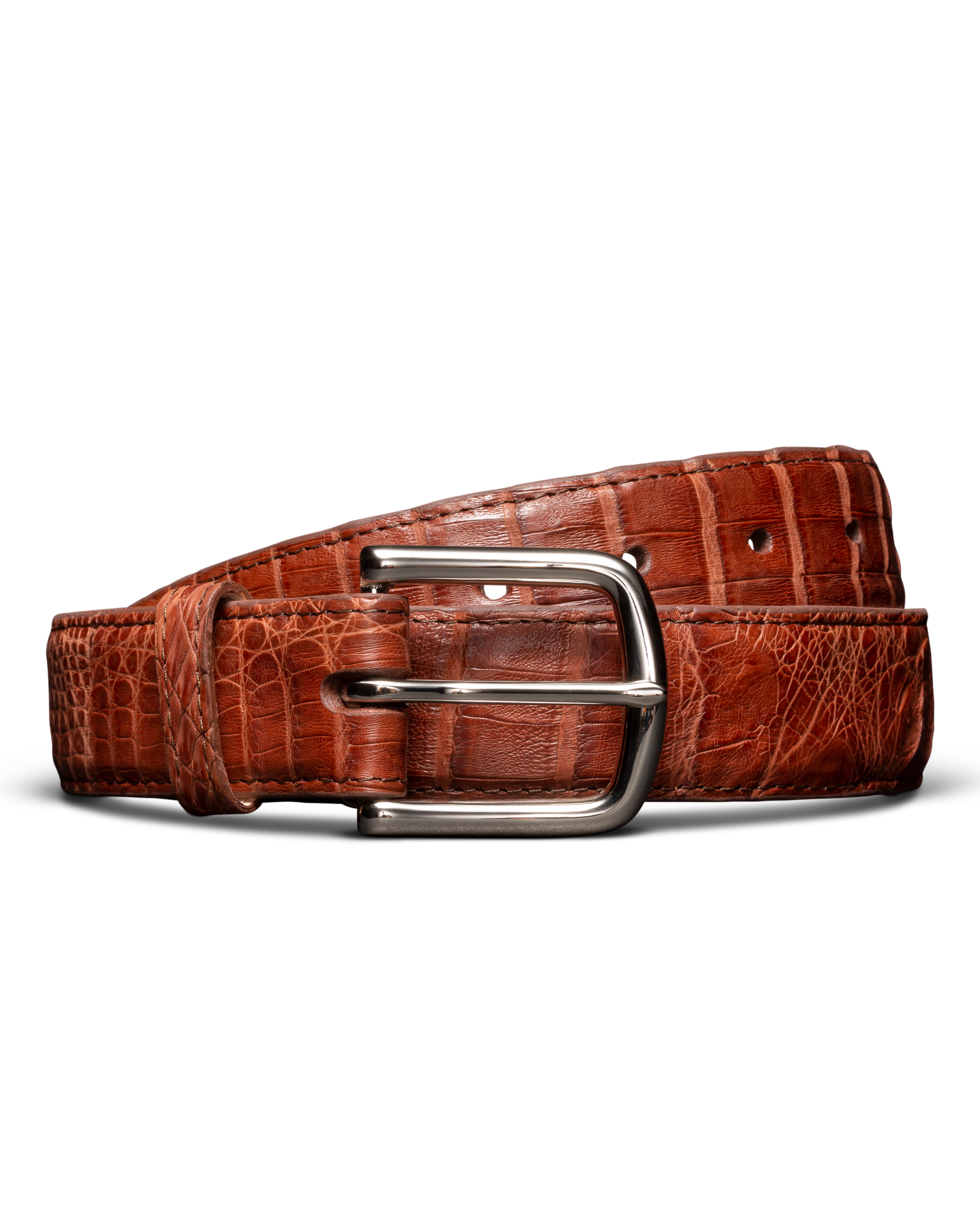 Men's Caiman Belt - Pecan Caiman