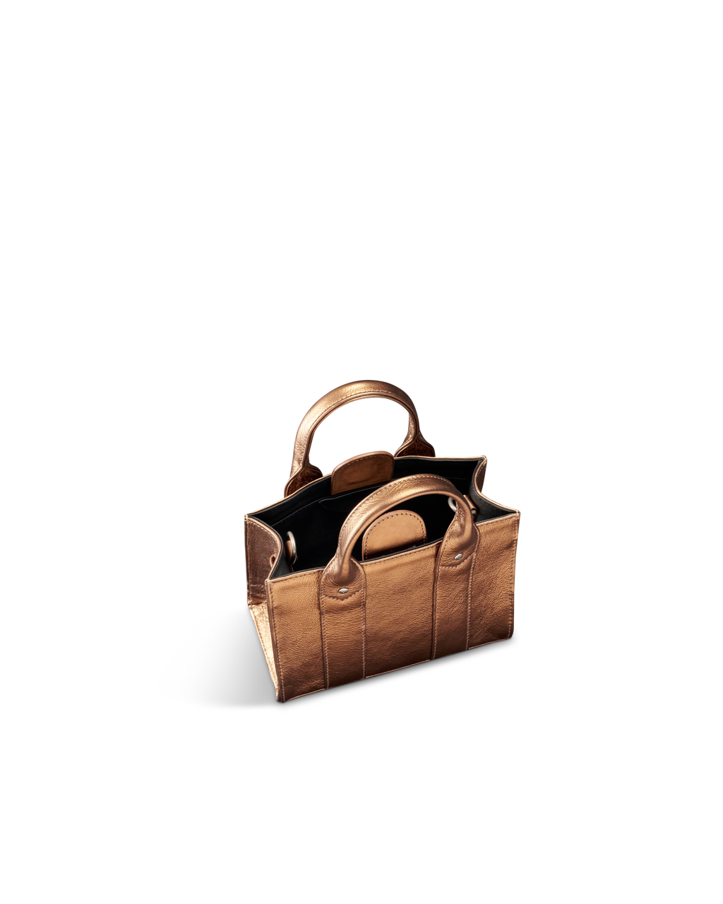Mini Satchel - Copper Cowhide