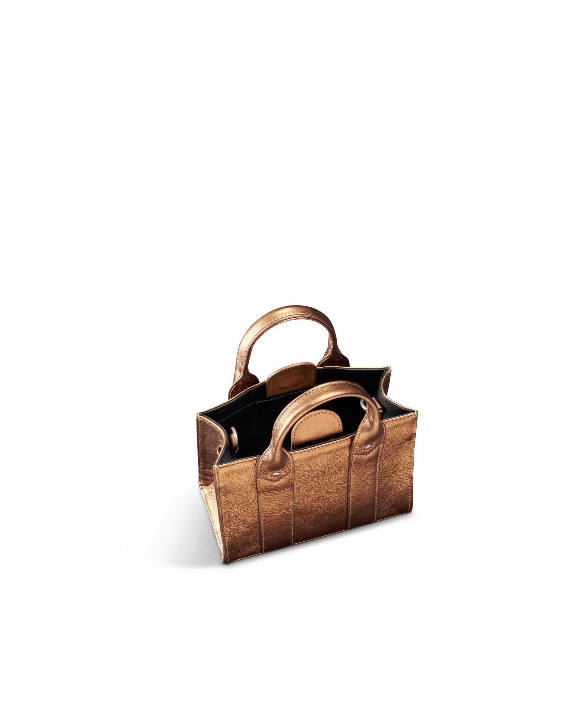 Mini Satchel - Copper Cowhide