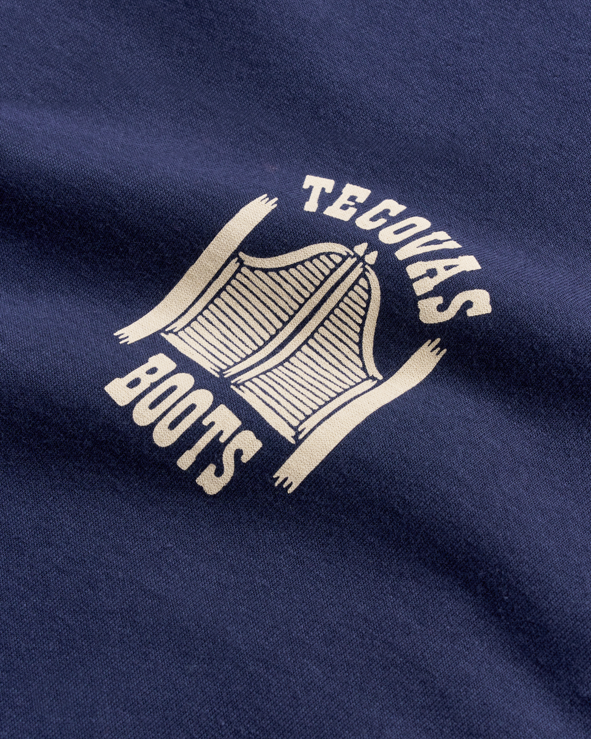 Men's Saloon Door Tee - Navy Bone Pima Cotton