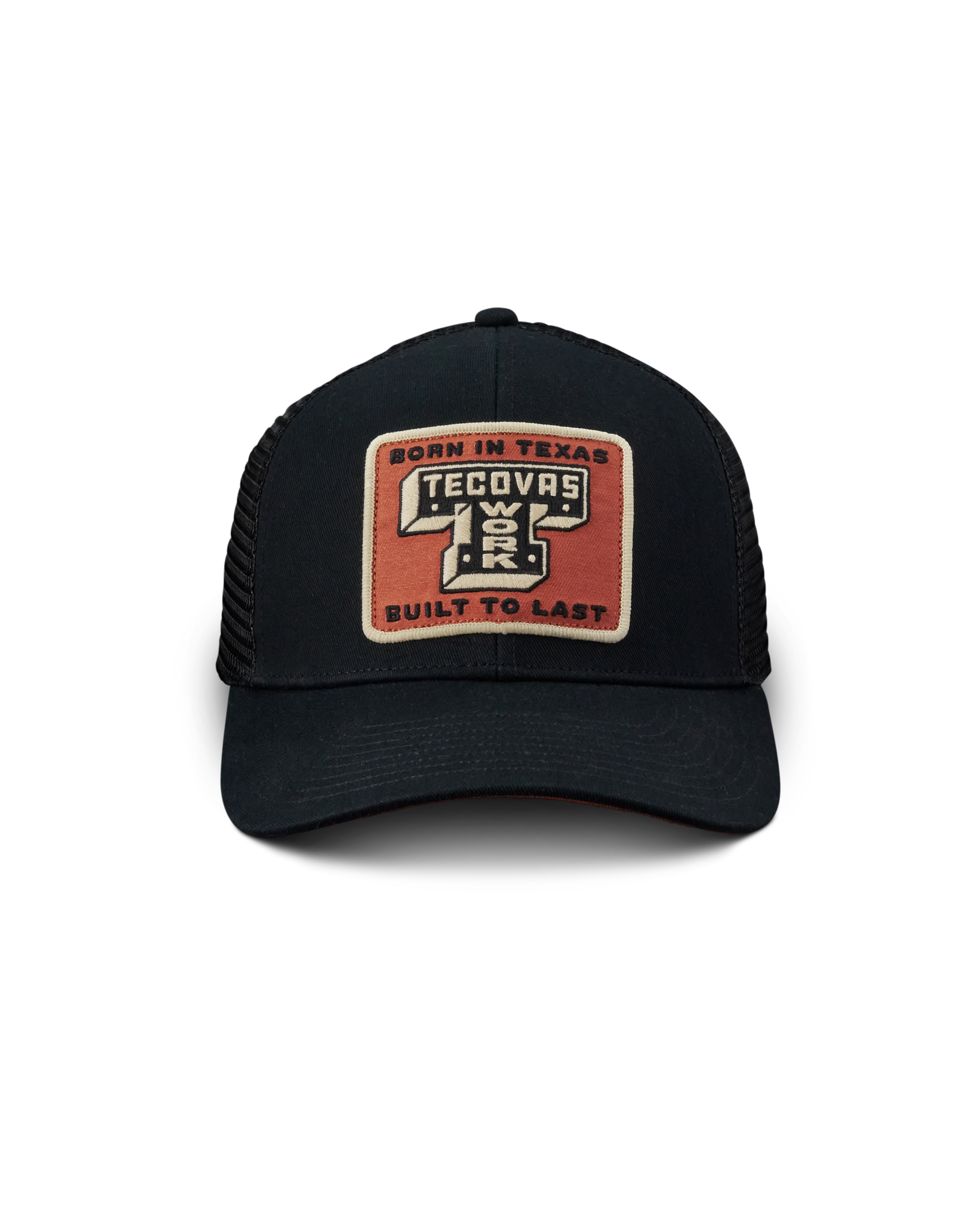 Tecovas Work Trucker Hat - Black Cotton Polyester