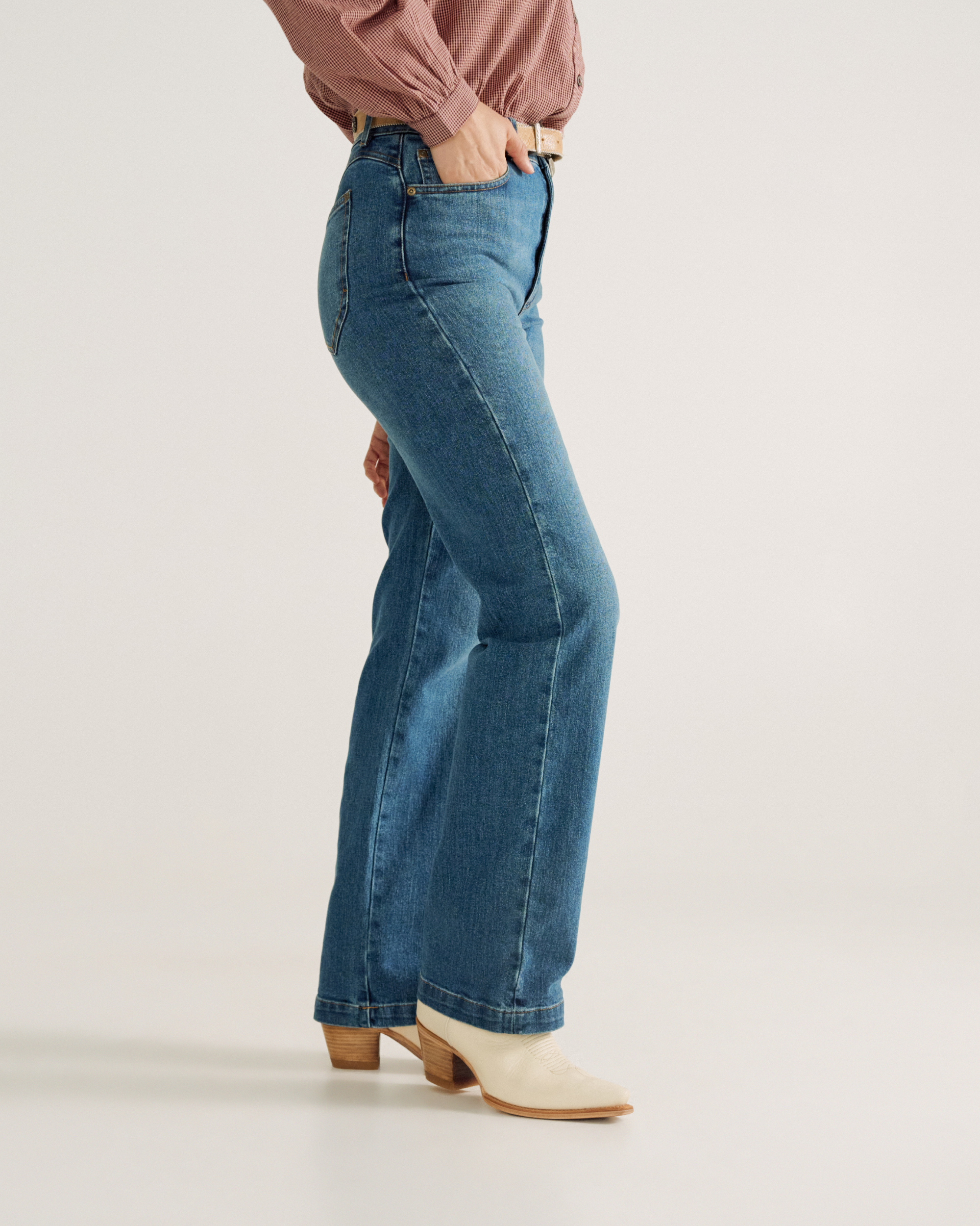 Women's Vintage High Rise Jean - Medium Wash Denim