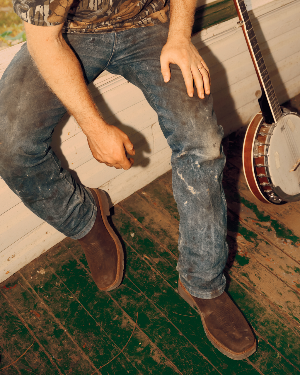 Tecovas x Mossy Oak Rugged Square Toe - Umber Cowhide