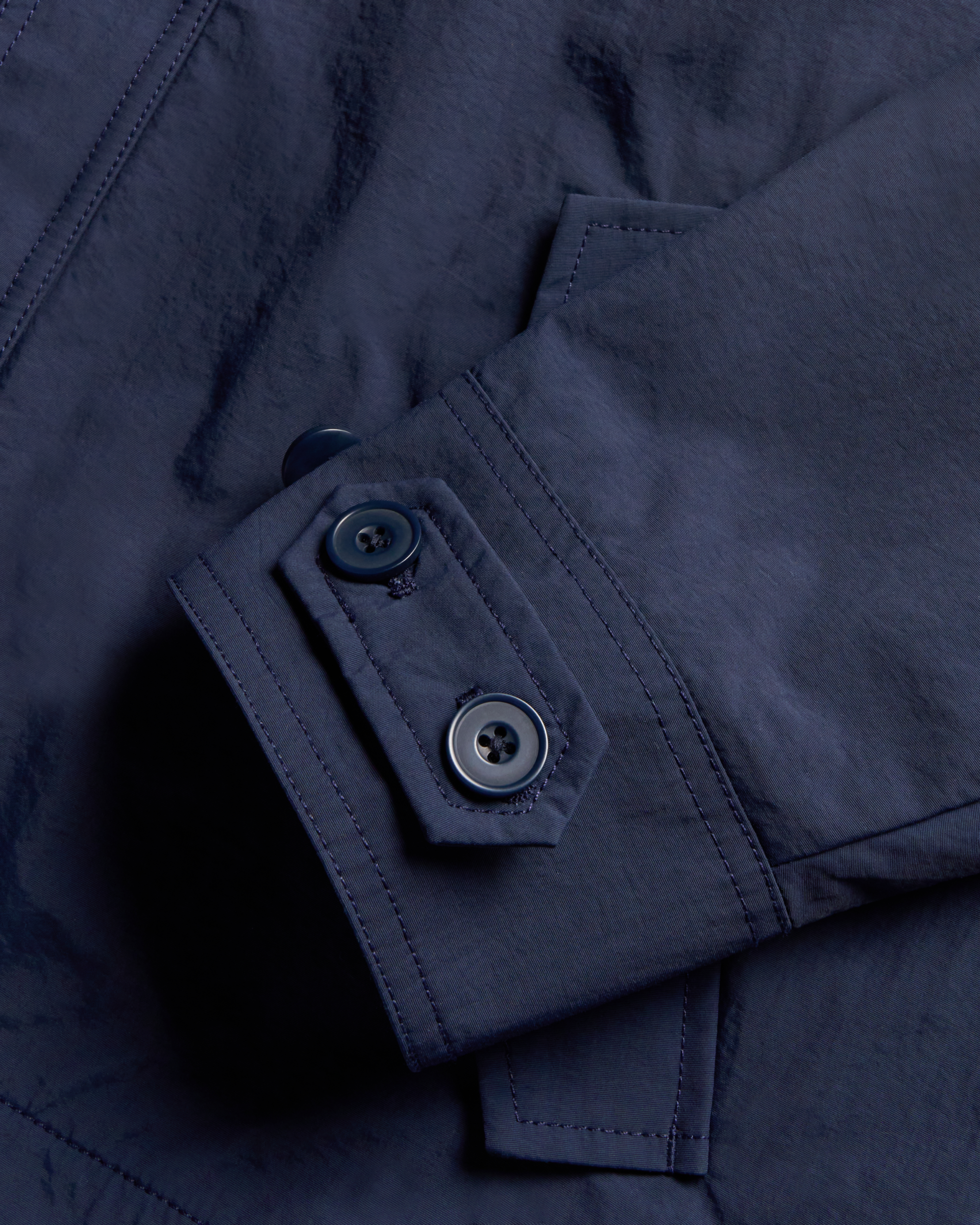 Men's Coaches Jacket - Navy Nylon